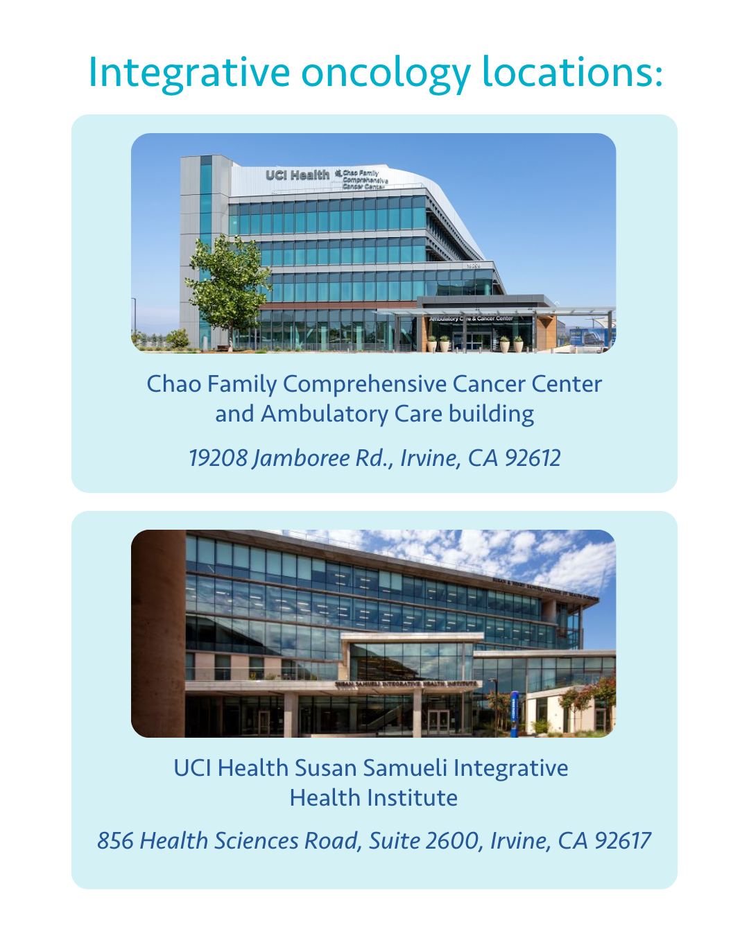 UCI Health Chao Family Comprehensive Cancer Center | Orange CA