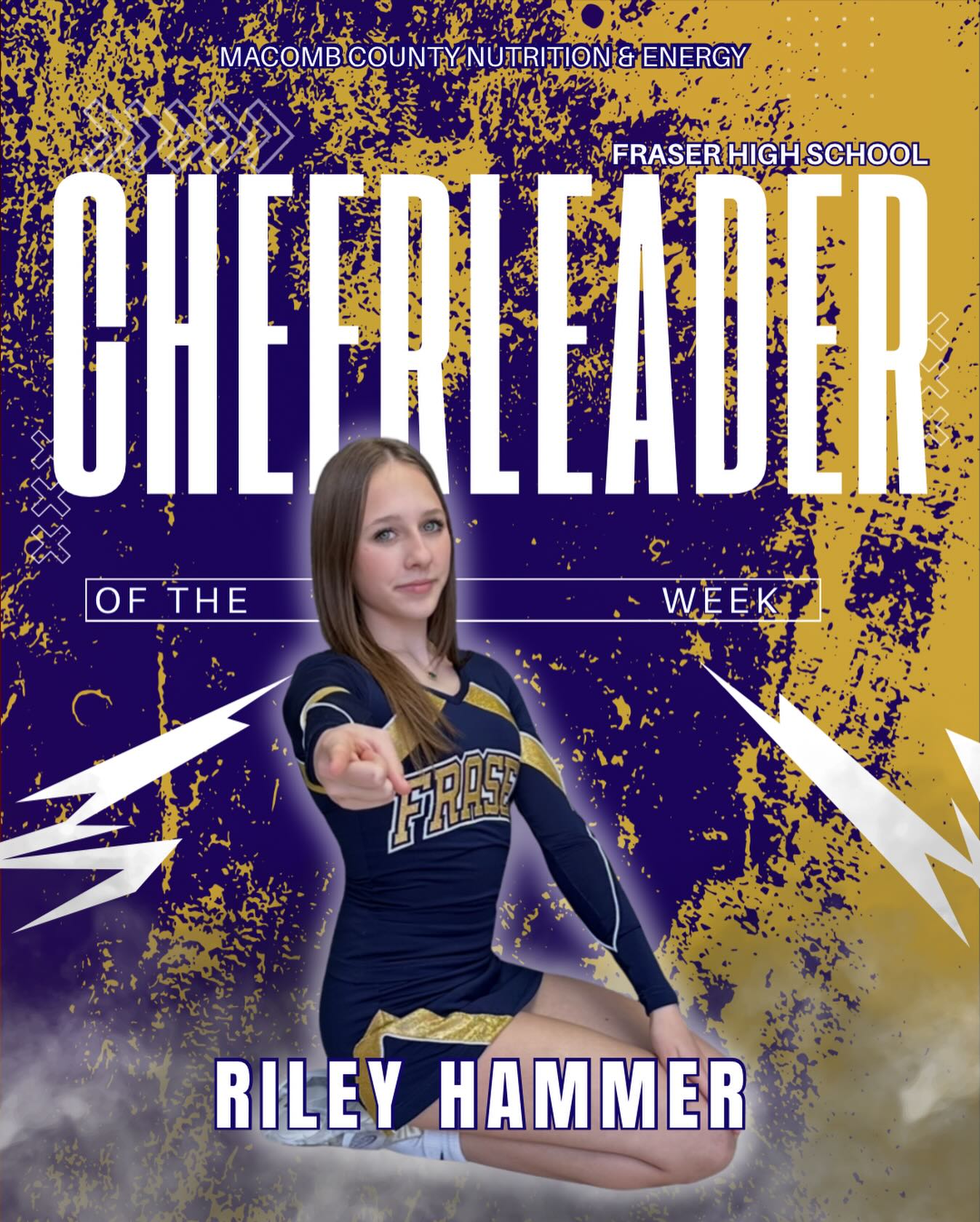 MC - 🎀 CHEERLEADER OF THE WEEK 🎀 Spotlight on: Riley H. 📣 Riley has ...