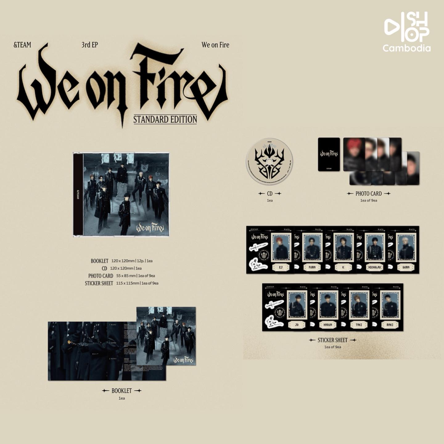 &TEAM - 3rd EP 『We on Fire』 - LIMITED EDITION: $24 + weverse