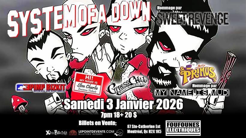 Pimp - Sweet Revenge - SOAD Tribute Pimp Bizkit - Montreal's Limp ...