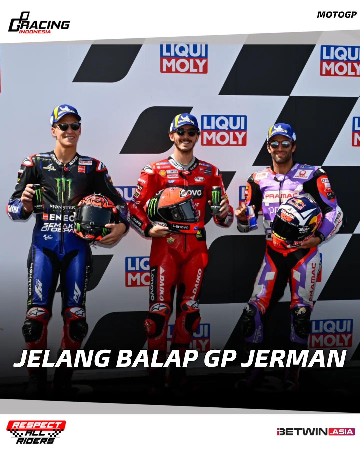 Jelang #GermanGP 🇩🇪 Francesco... - GP Racing Indonesia | Facebook