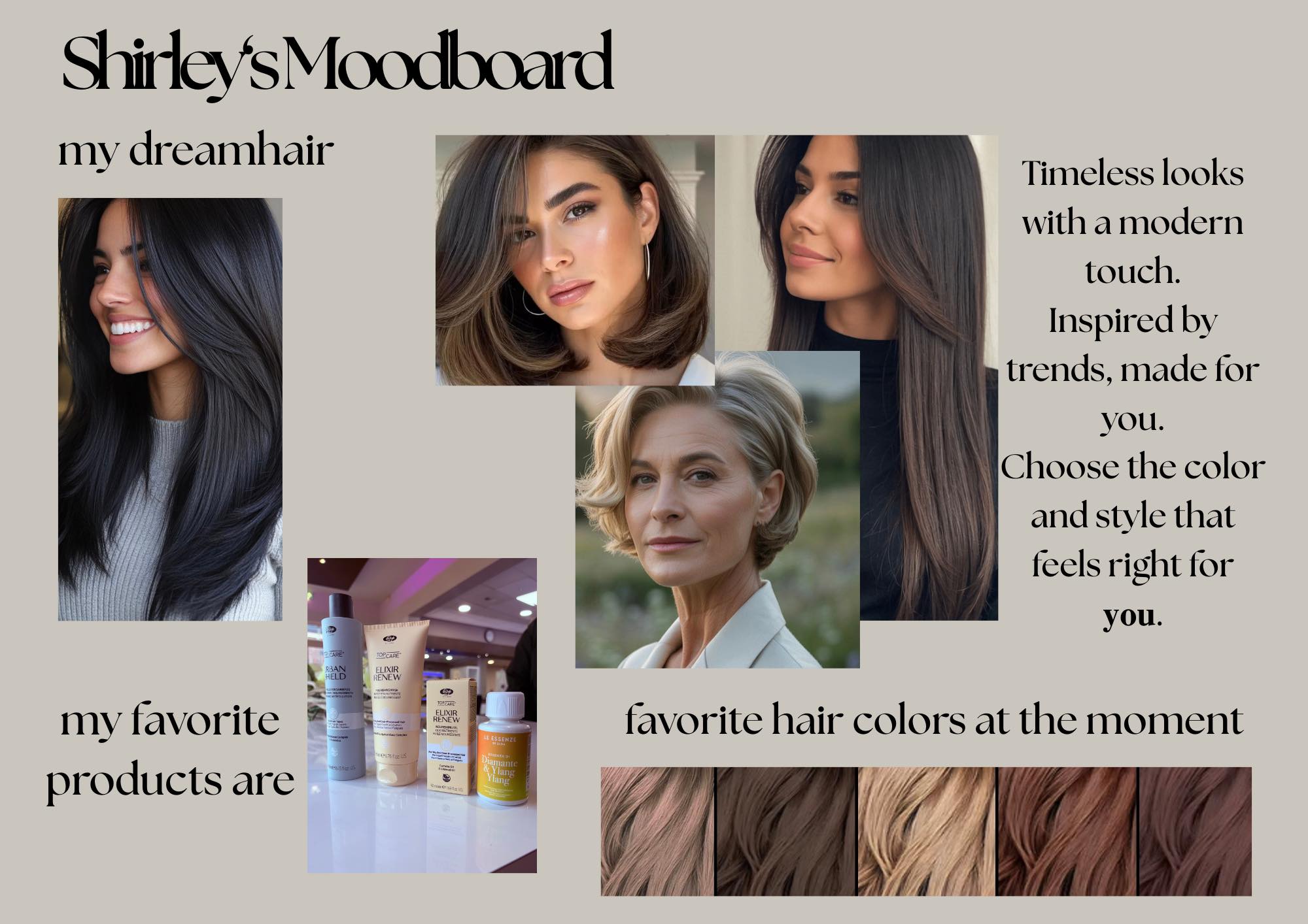 ️Shirley’s Moodboard ️ Dit... - Roman Hair Beauty Sun | Facebook