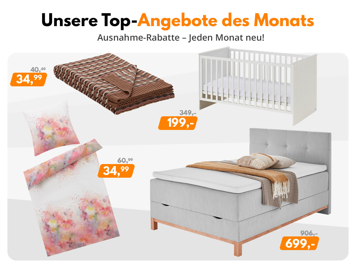 🏷️Nur kurz so günstig🏷️ Angebote des Monats: Entdeckt im August ausgewählte Produkte zu ganz besonders guten Preisen. Freut Euch auf Schnäppchen aus unserem gesamten Sortiment