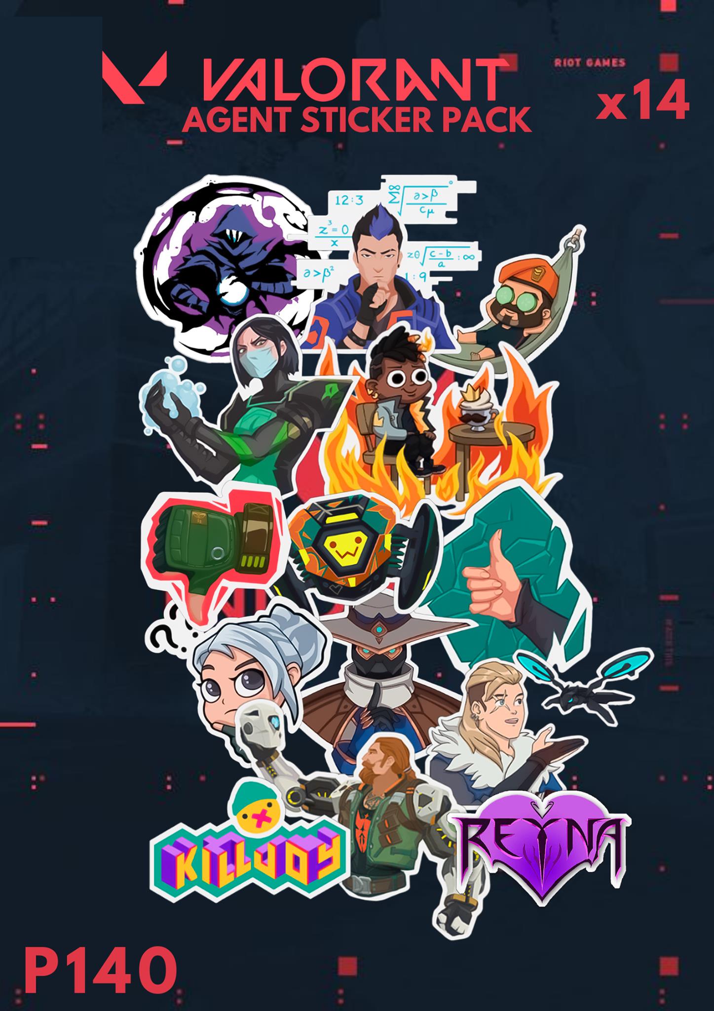 Valorant agent sticker pack is... - The Sticky Project