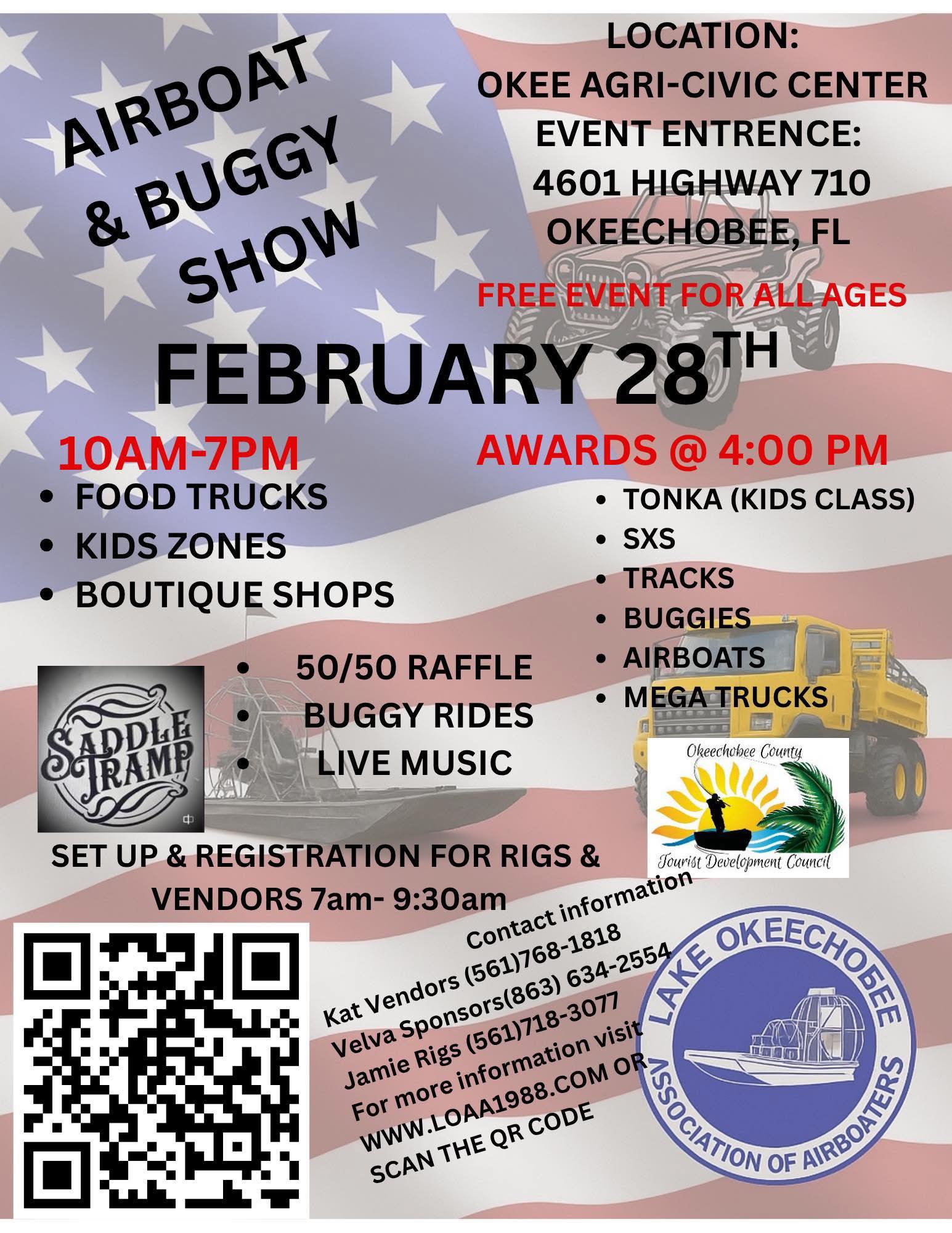 Okeechobee - 🚤🐊 AIRBOAT & BUGGY SHOW 🏁🇺🇸 Join us Saturday, February ...