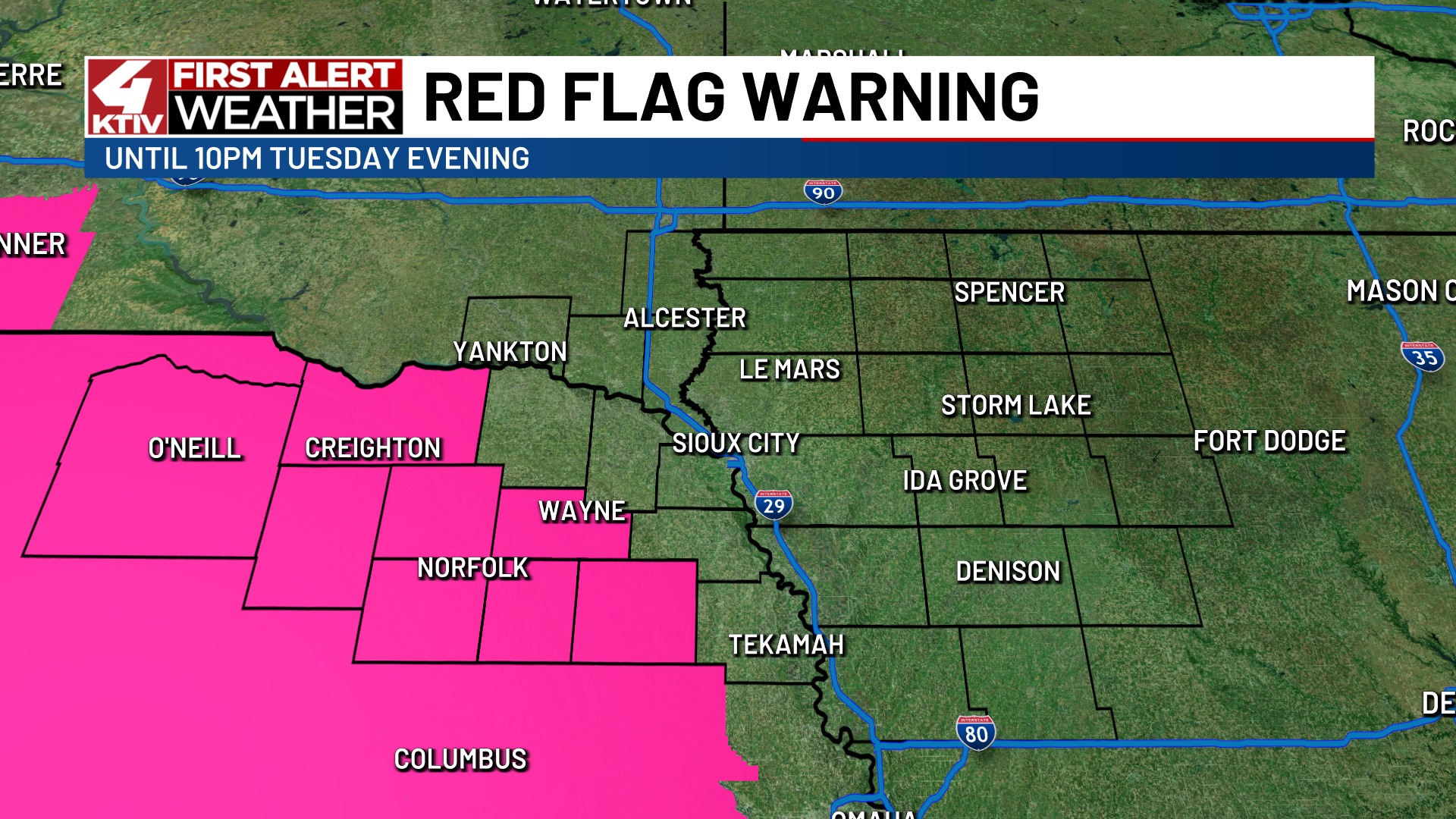 KTIV News 4 - A Red Flag Warning is now in effect for... | Facebook