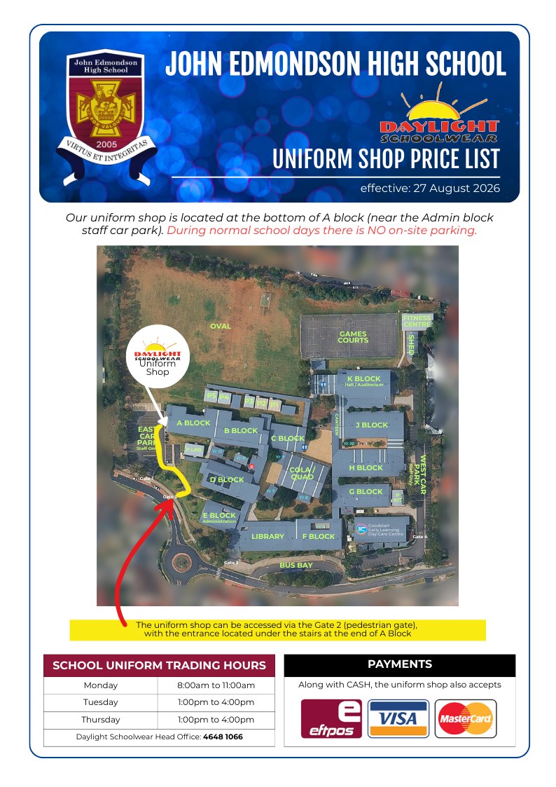 JEHS - John Edmondson High School | Horningsea Park NSW