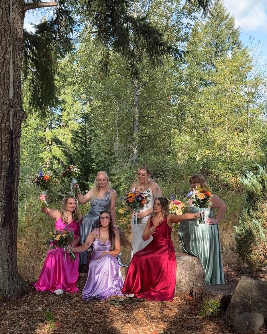 Alice in Wonderland themed wedding doughnut board in Orting