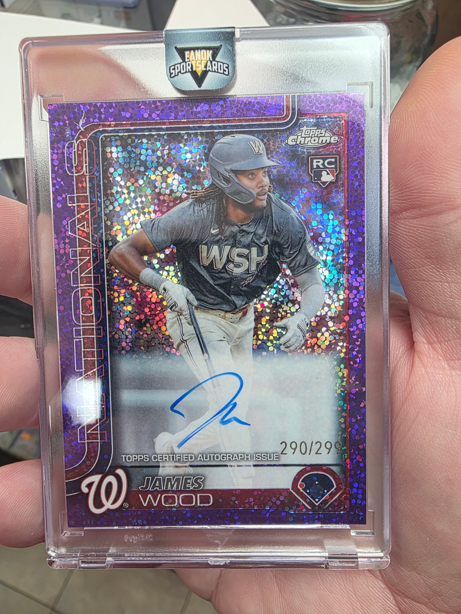 JUST PULLED: James Wood 1/1 Superfractor from 2025 Topps Heritage 