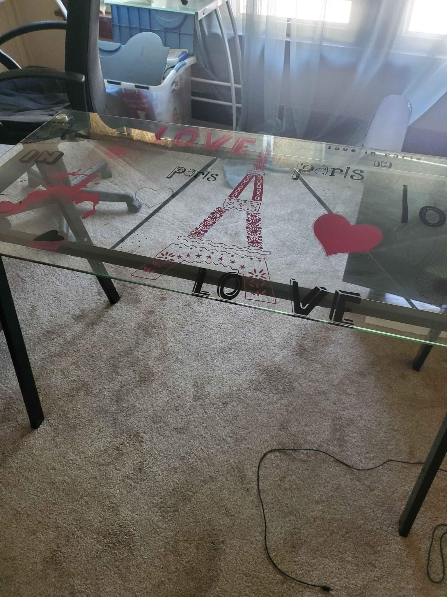 Glass desk Desks Hartland, Wisconsin Facebook Marketplace