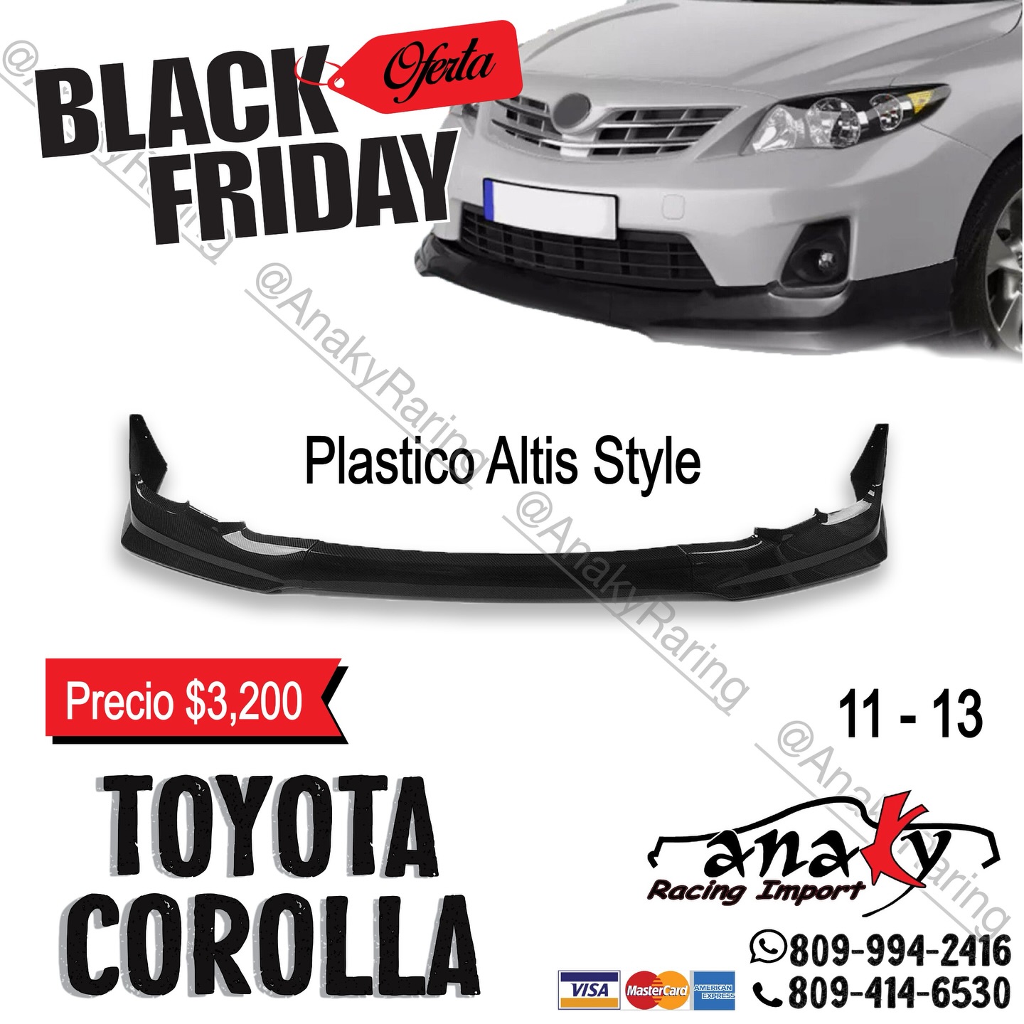 Oferta 28 noviembre 2025 al 1 ero de... - ANAKY Racing Import | Facebook