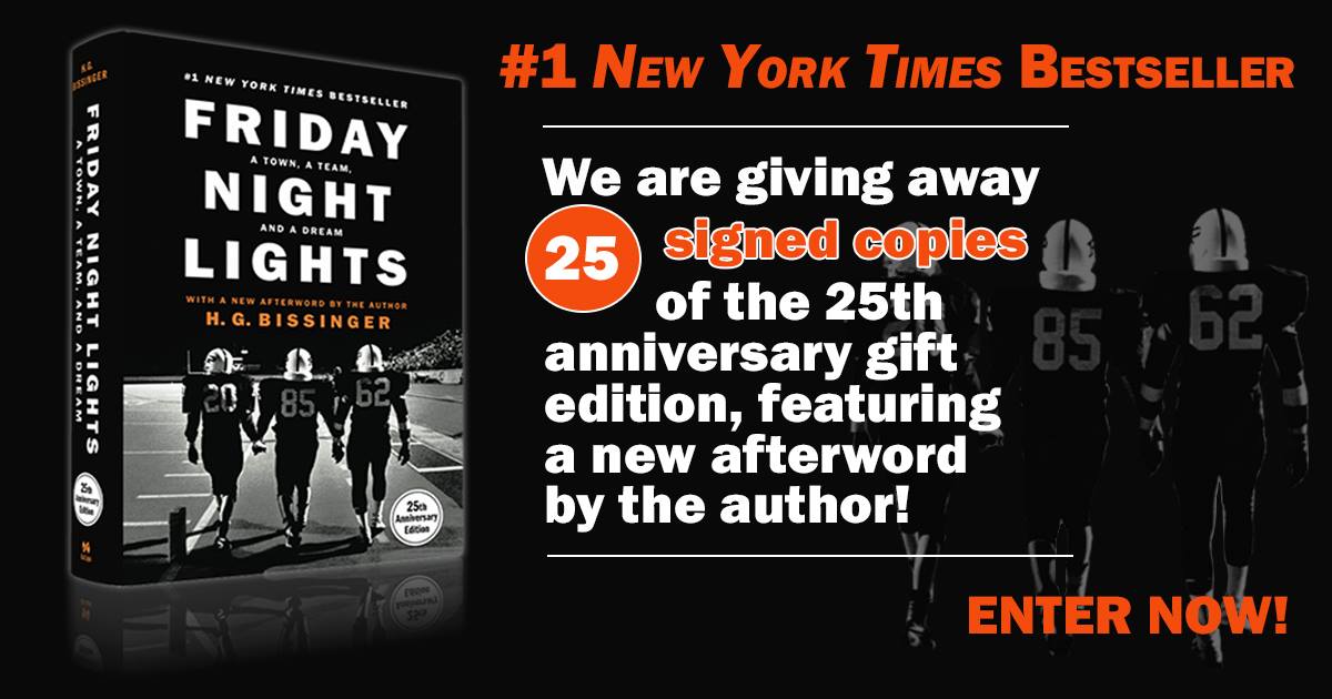 Friday Night Lights by H.G. Bissinger (@FridayNightLightsTheBook 