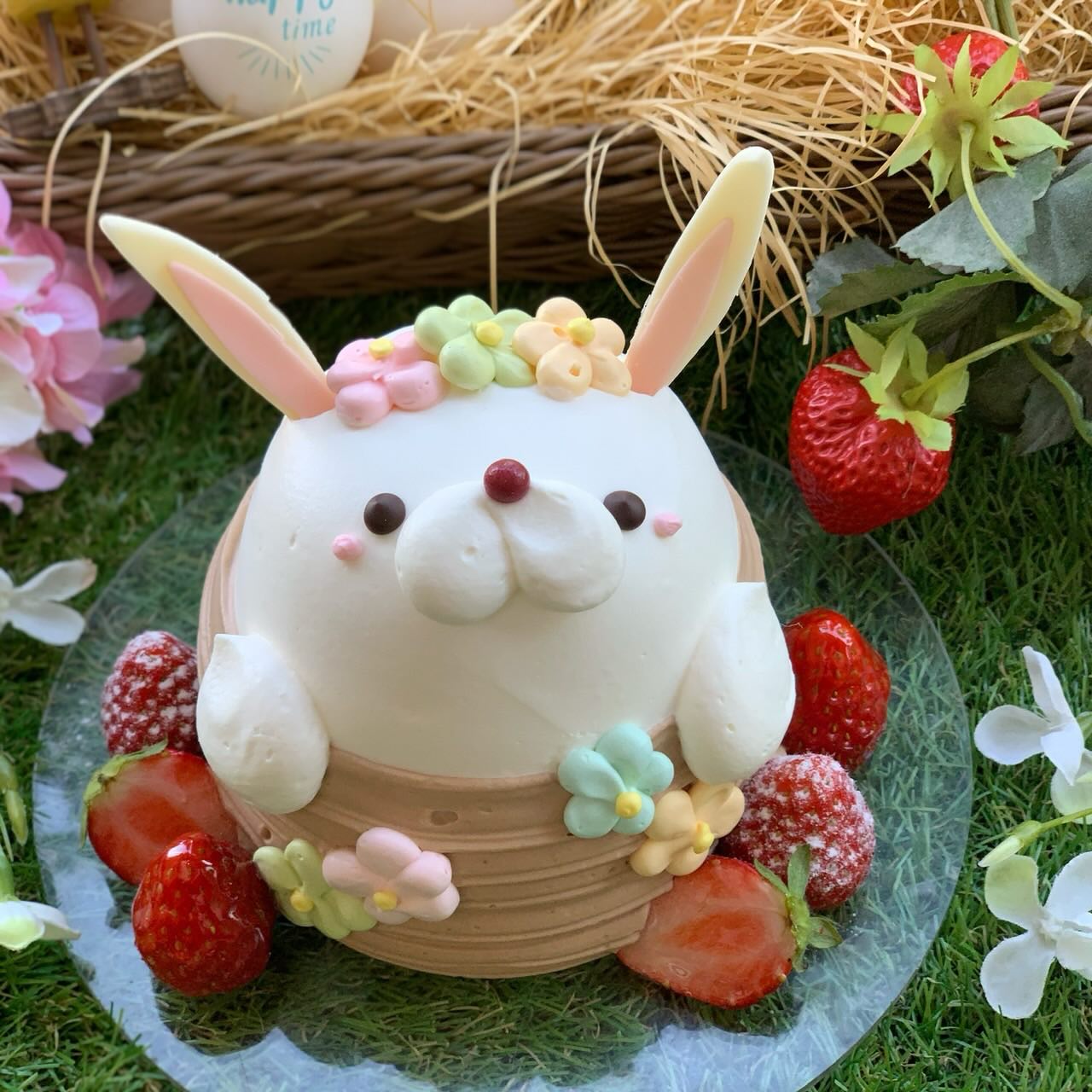 フッチェンロイター☆イースターラビット☆ケーキスタンド【レア美品