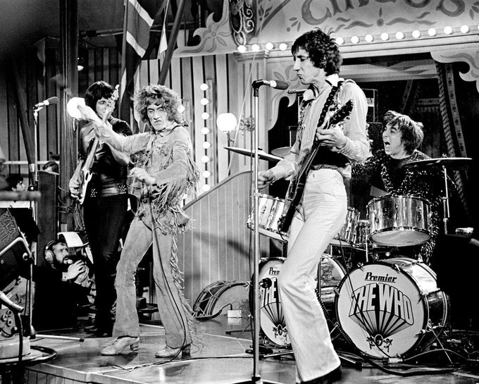 The Who performing at the Rock N' Roll Circus, 1968