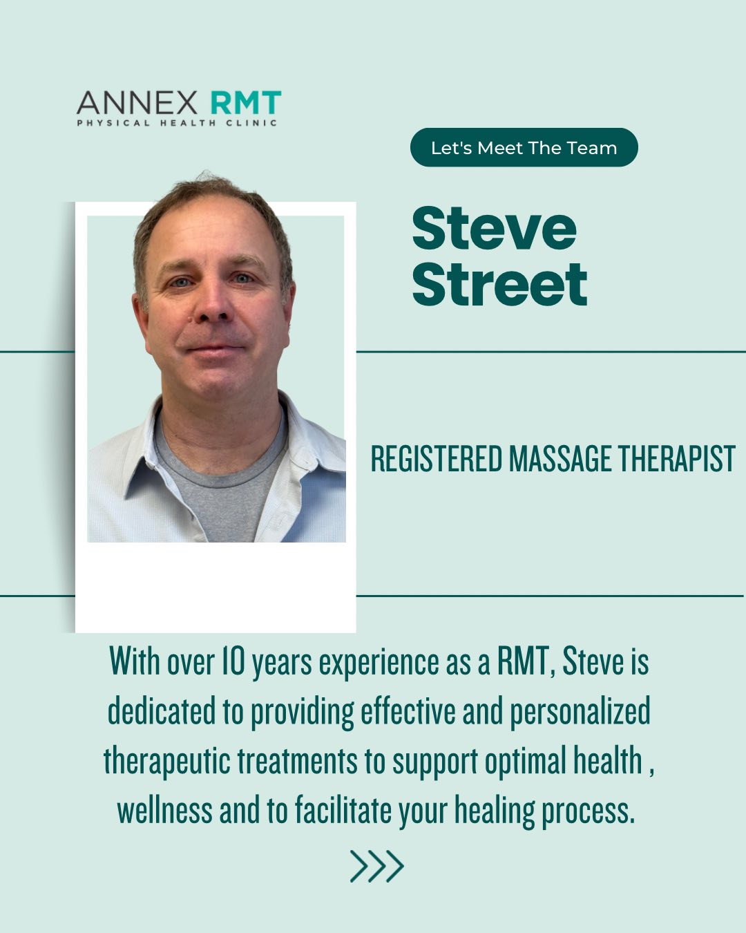 Meet Steve Street,... - Annex RMT Physical Health Clinic | Facebook