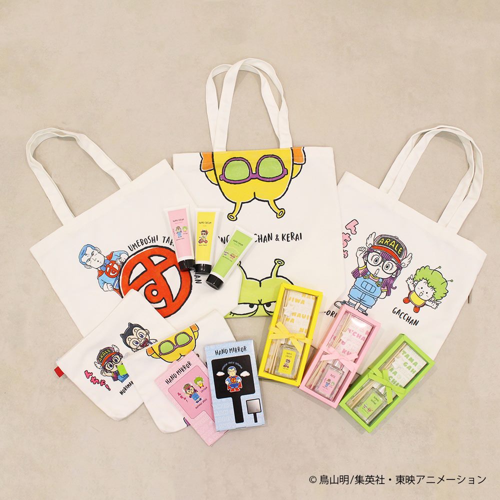 レトロ⭐︎Dr.スランプ アラレちゃん　グリコ 包装紙袋　4枚セット カード3枚 ✨3COINS×Dr.スランプ アラレちゃん 発売決定！✨ 12/1(土)「Dr