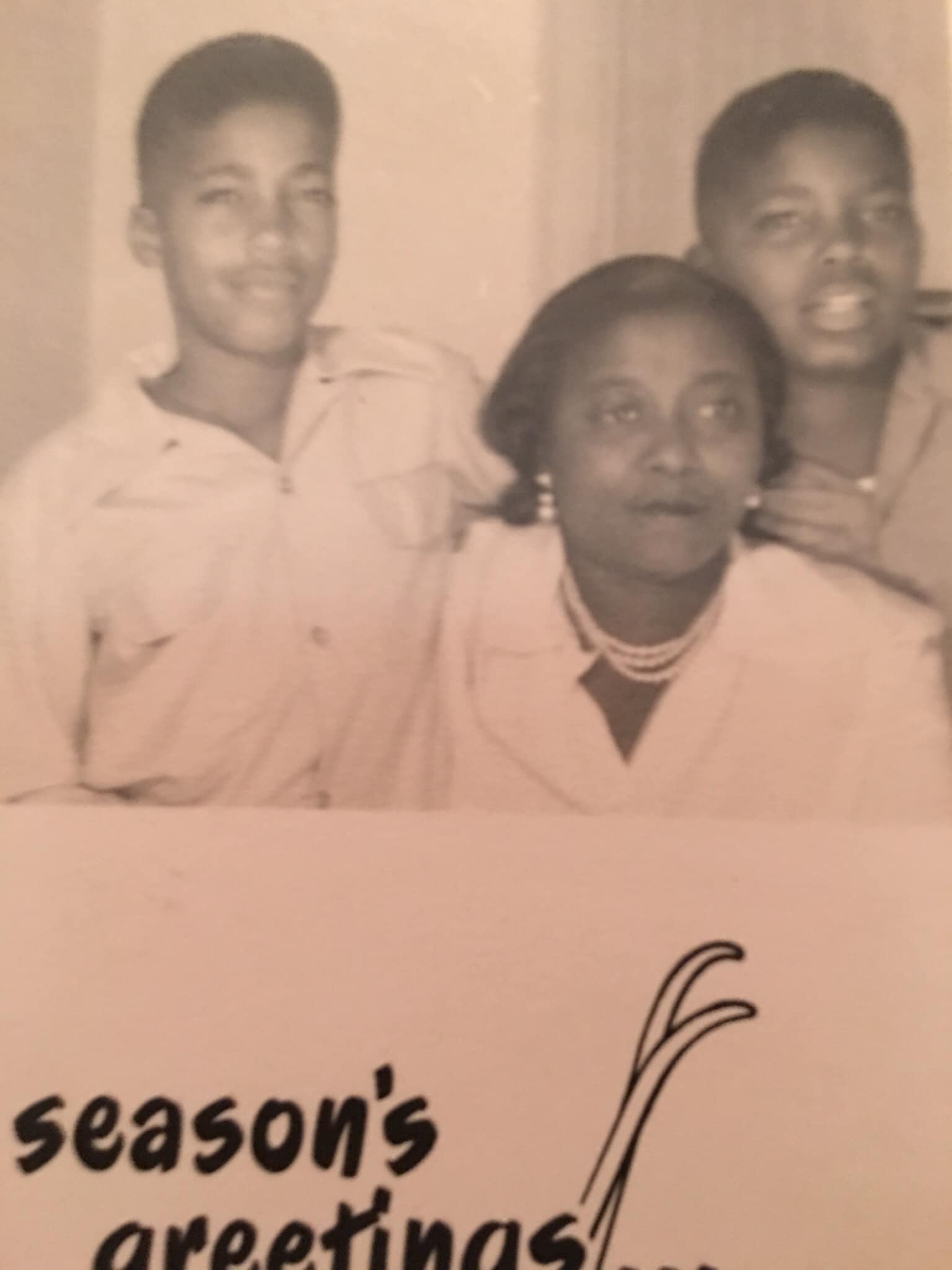 Holiday card sent to my wife's parents in 1955 from the Nob Hill