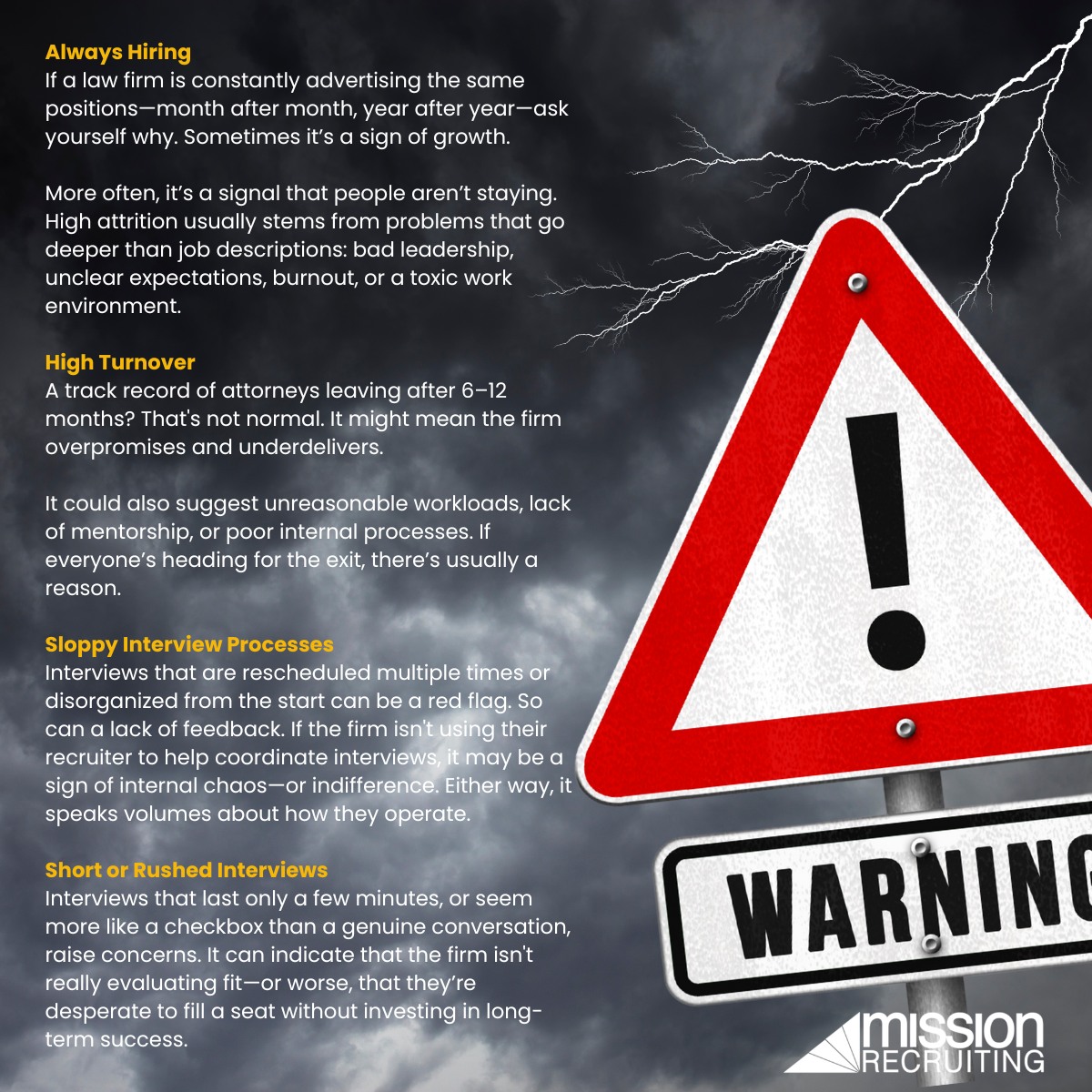 Mission - 🚨 Warning Signs You Shouldn’t Ignore When Job Hunting🚨 Not ...