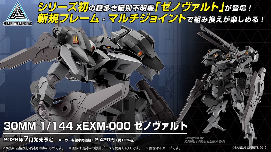 News #Kits #Bandai #30MinutesMissions] Bandai - 1/144 30 Minutes