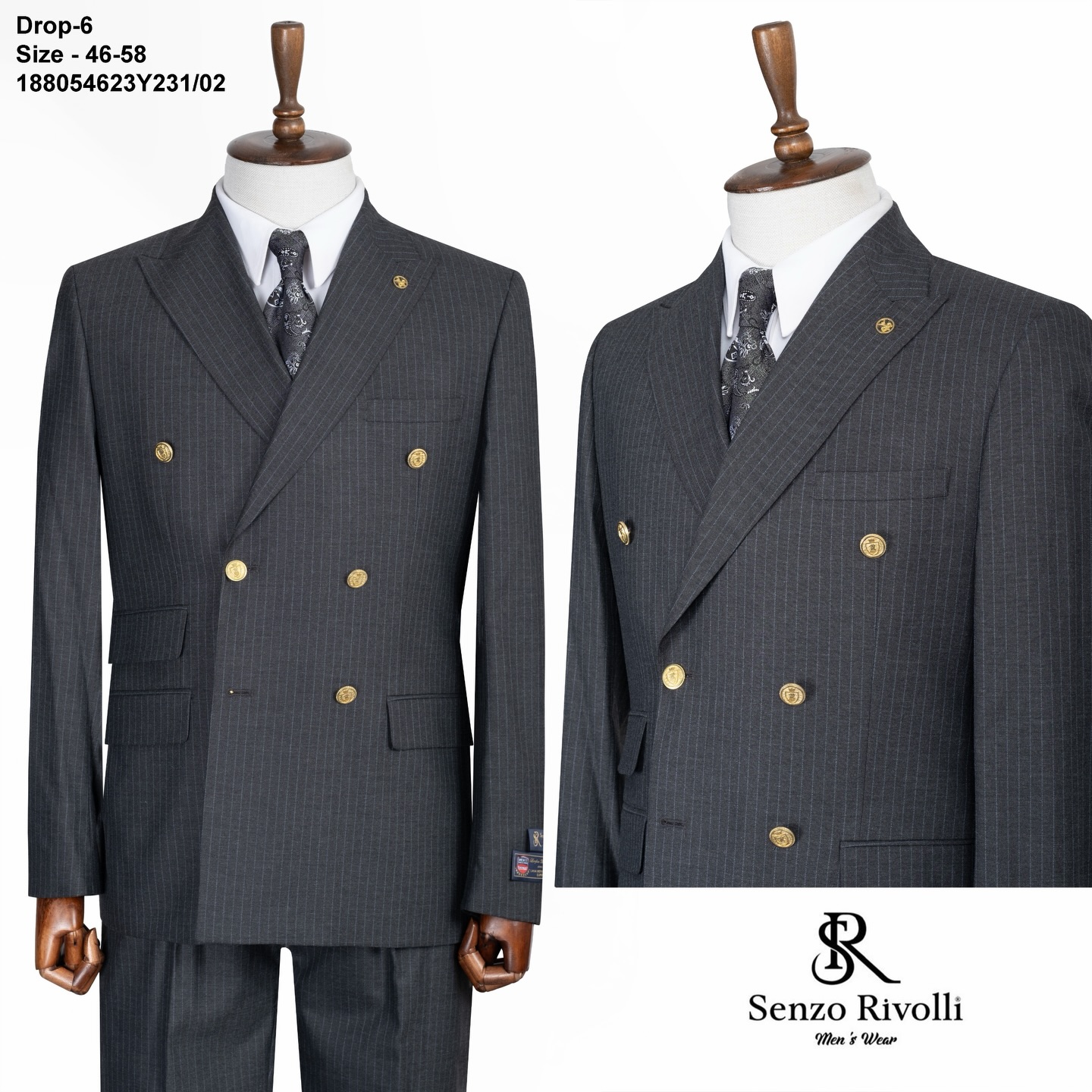 CODE: 188054623Y231 SİZE: 46-58 DROP: 6