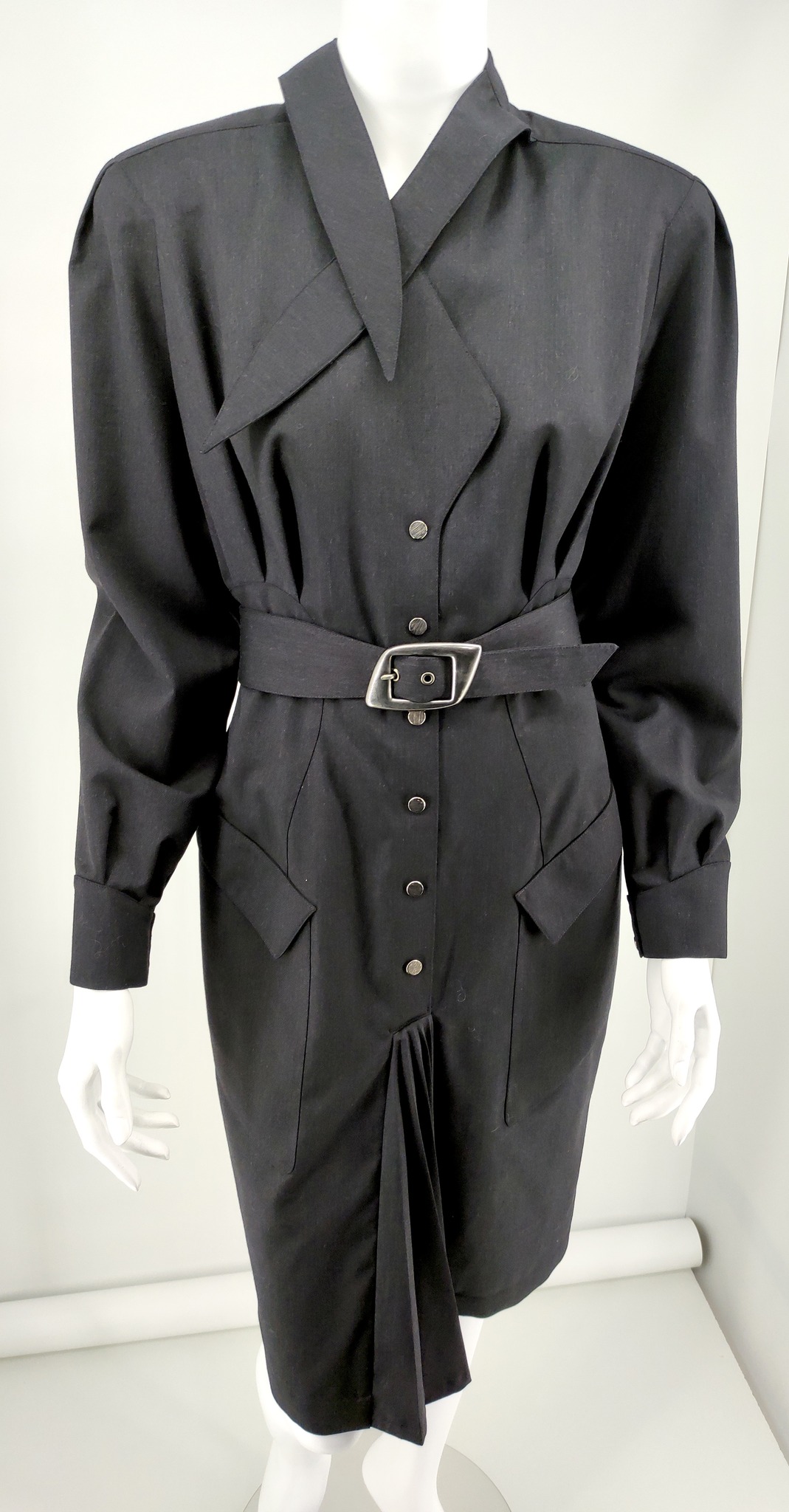 Manteau Vintage Mugler Taille 38 En Laine - Occasion Très Bon état