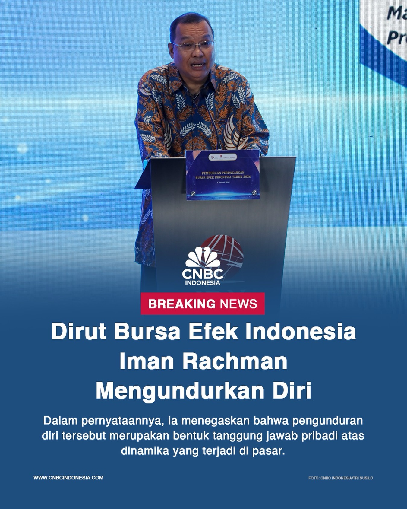 CNBC Indonesia - Direktur Utama Bursa Efek Indonesia Iman... | Facebook