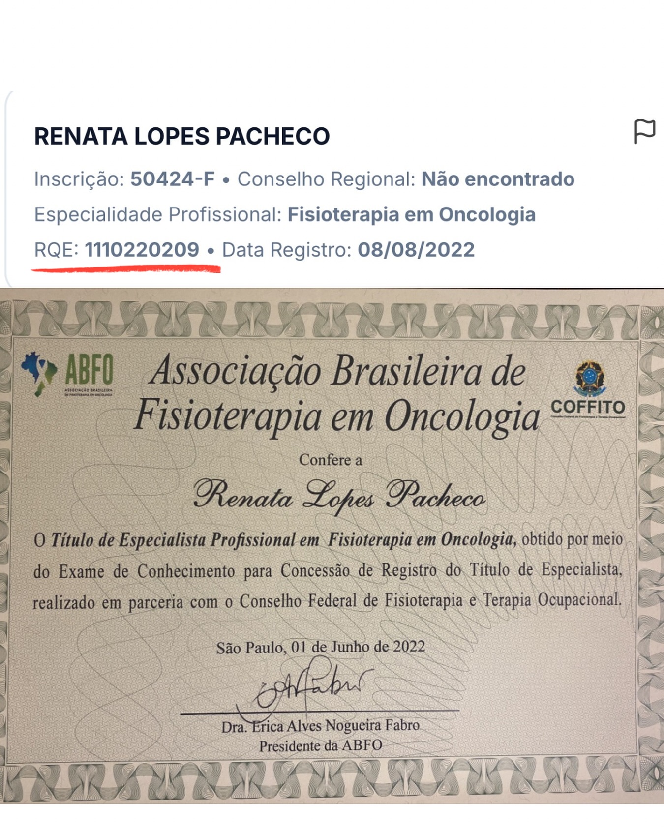 Ontem o... - Dra Renata Pacheco - Fisioterapeuta Oncológica | Facebook