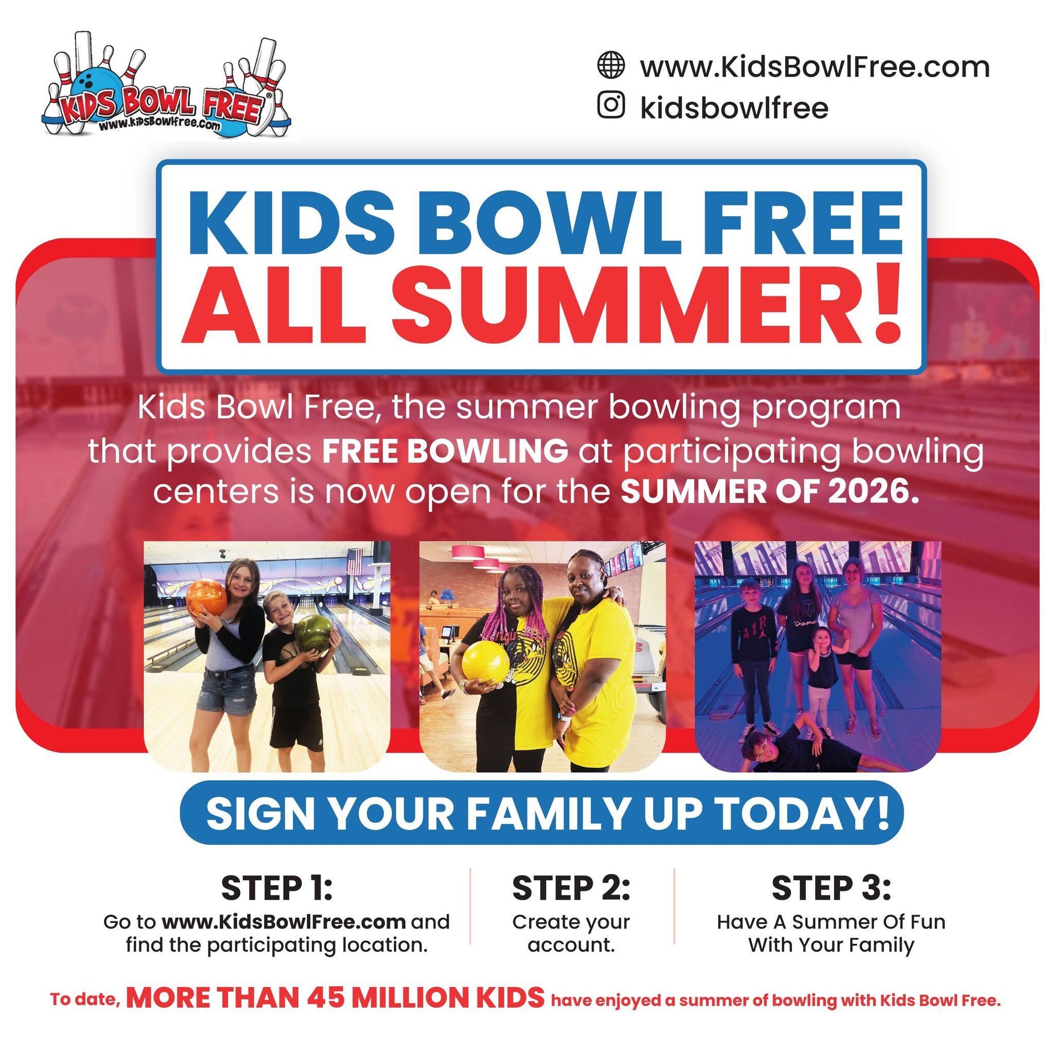 PINZ - 🎉 BIG NEWS! 🎉 Kids Bowl Free is BACK and registration is ...