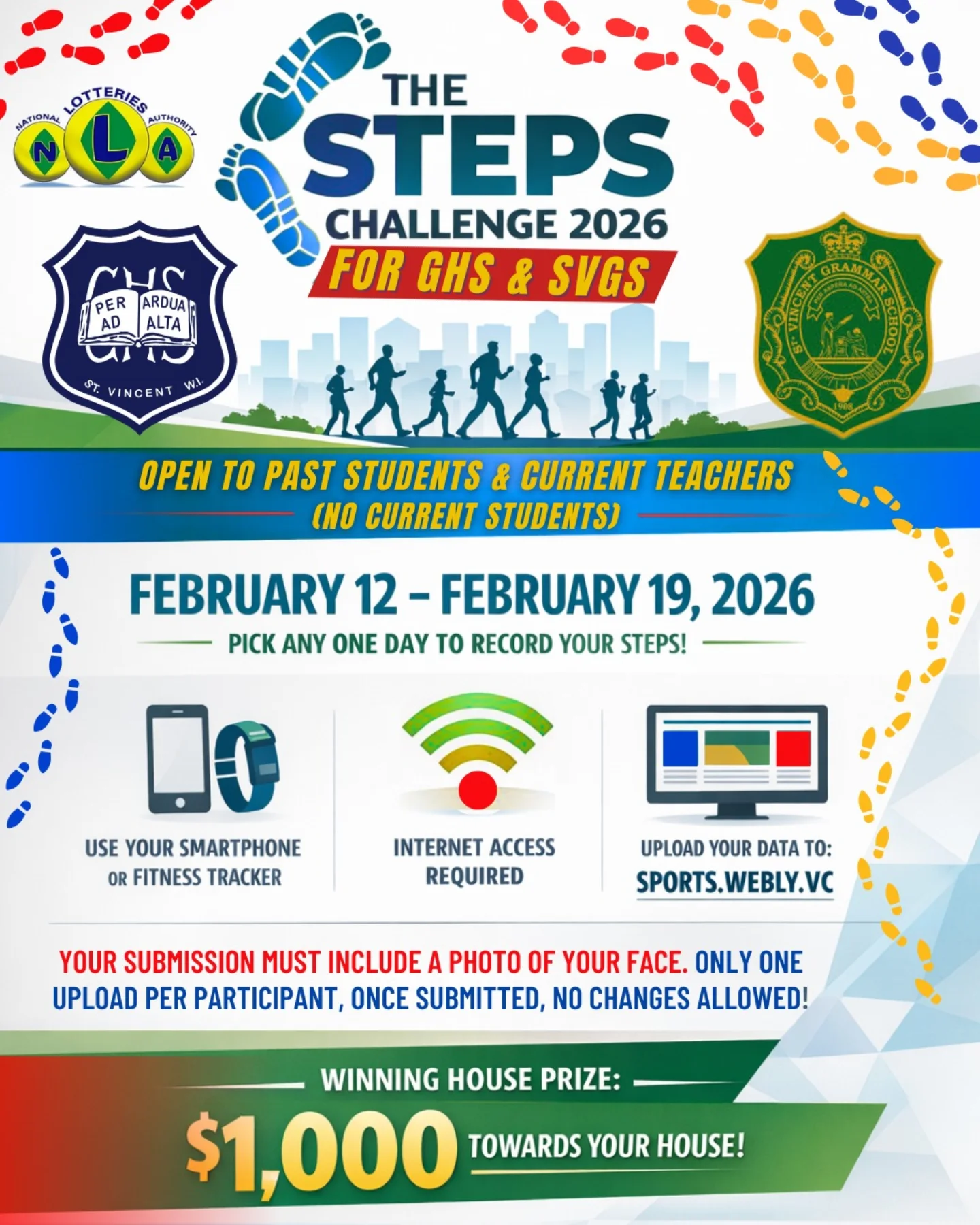 St. - 🔥 THE STEPS CHALLENGE 2026 IS HERE! 🔥👣 Calling all GHS & SVGS ...