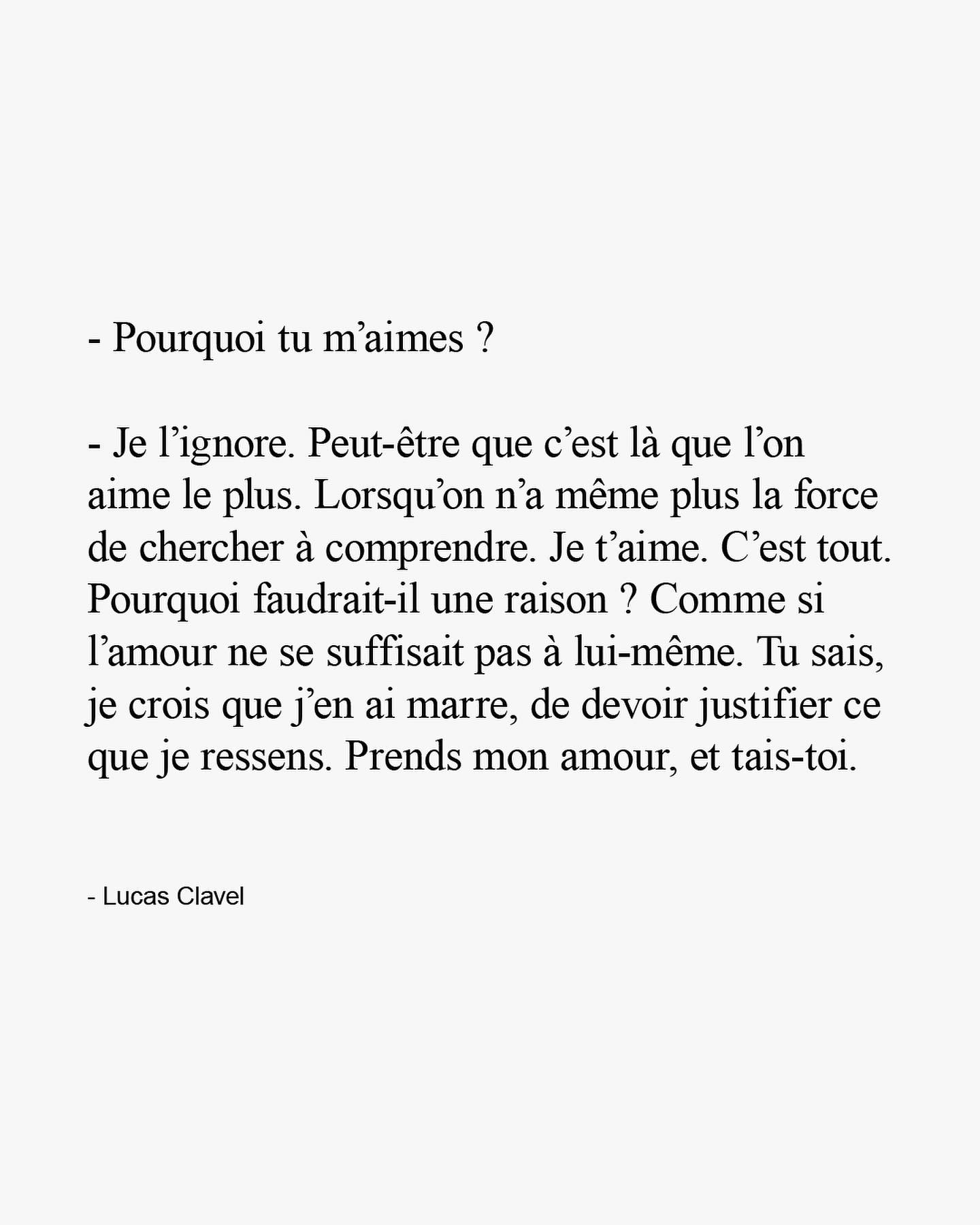 Lucas Clavel Et Je Taimerai Encore