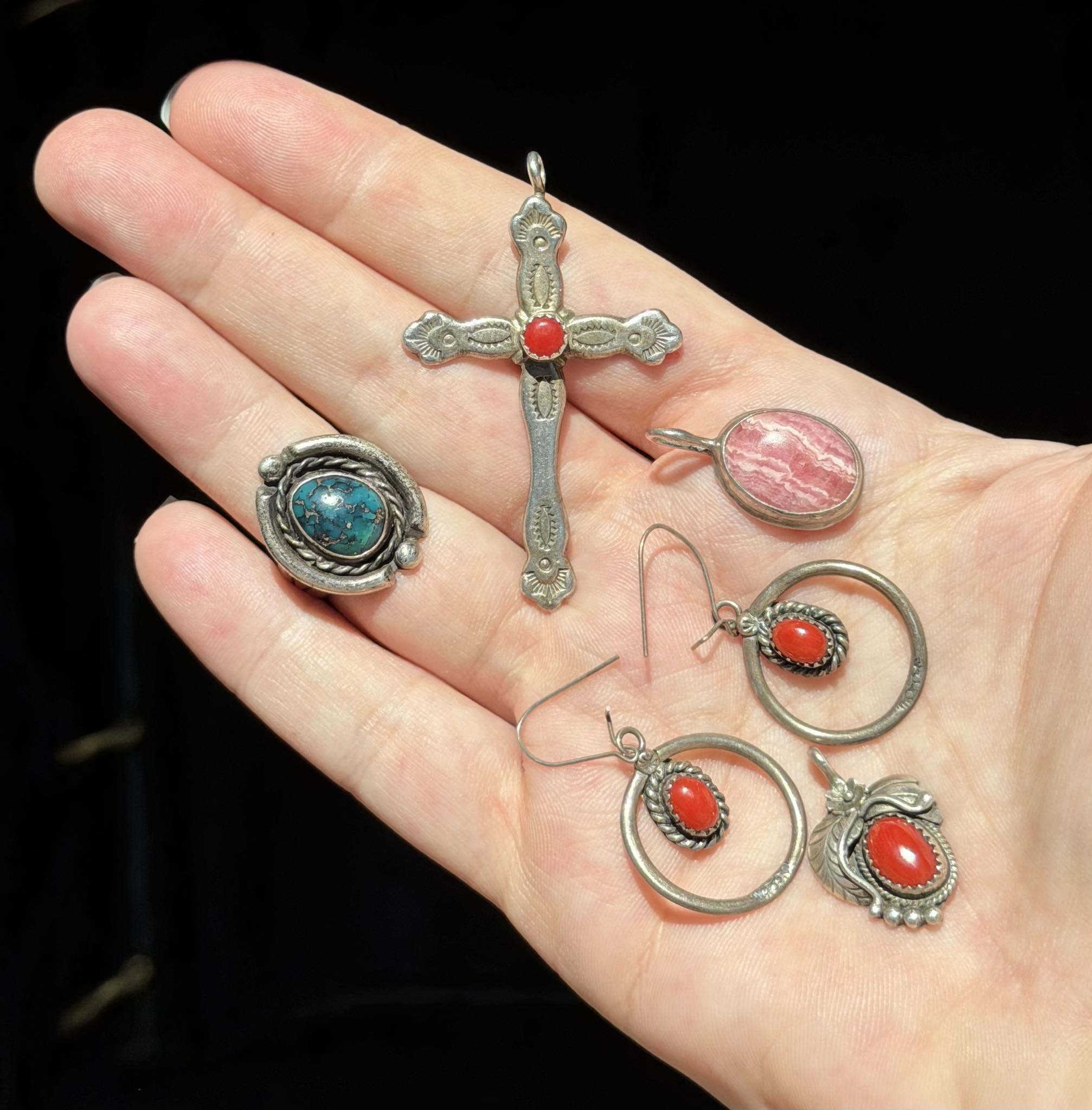 Happy Sunday? Vintage Sterling Silver Native Sale? Vintage 