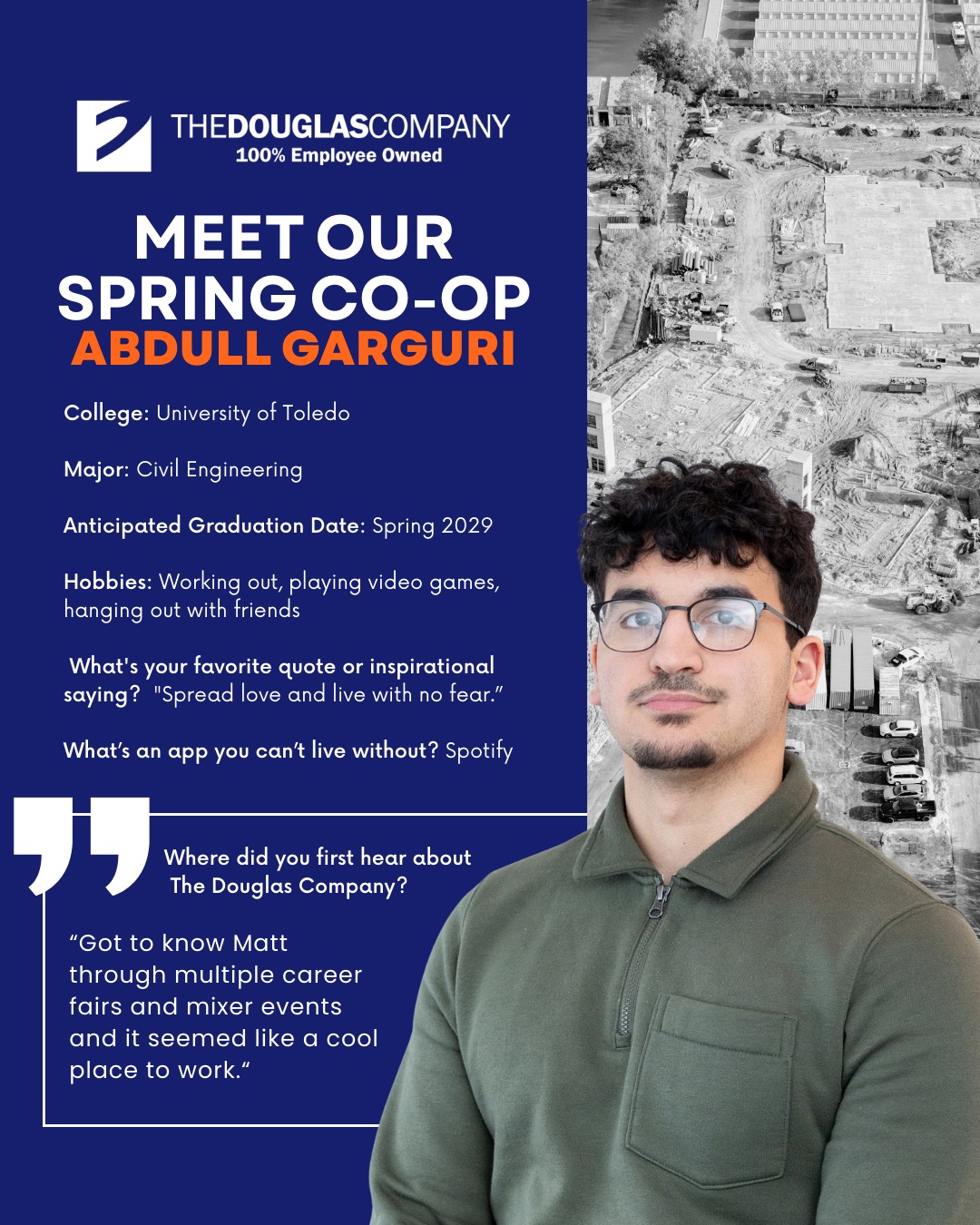 The Douglas - We’re excited to introduce our Spring 2026 Co-Op: Abdull ...