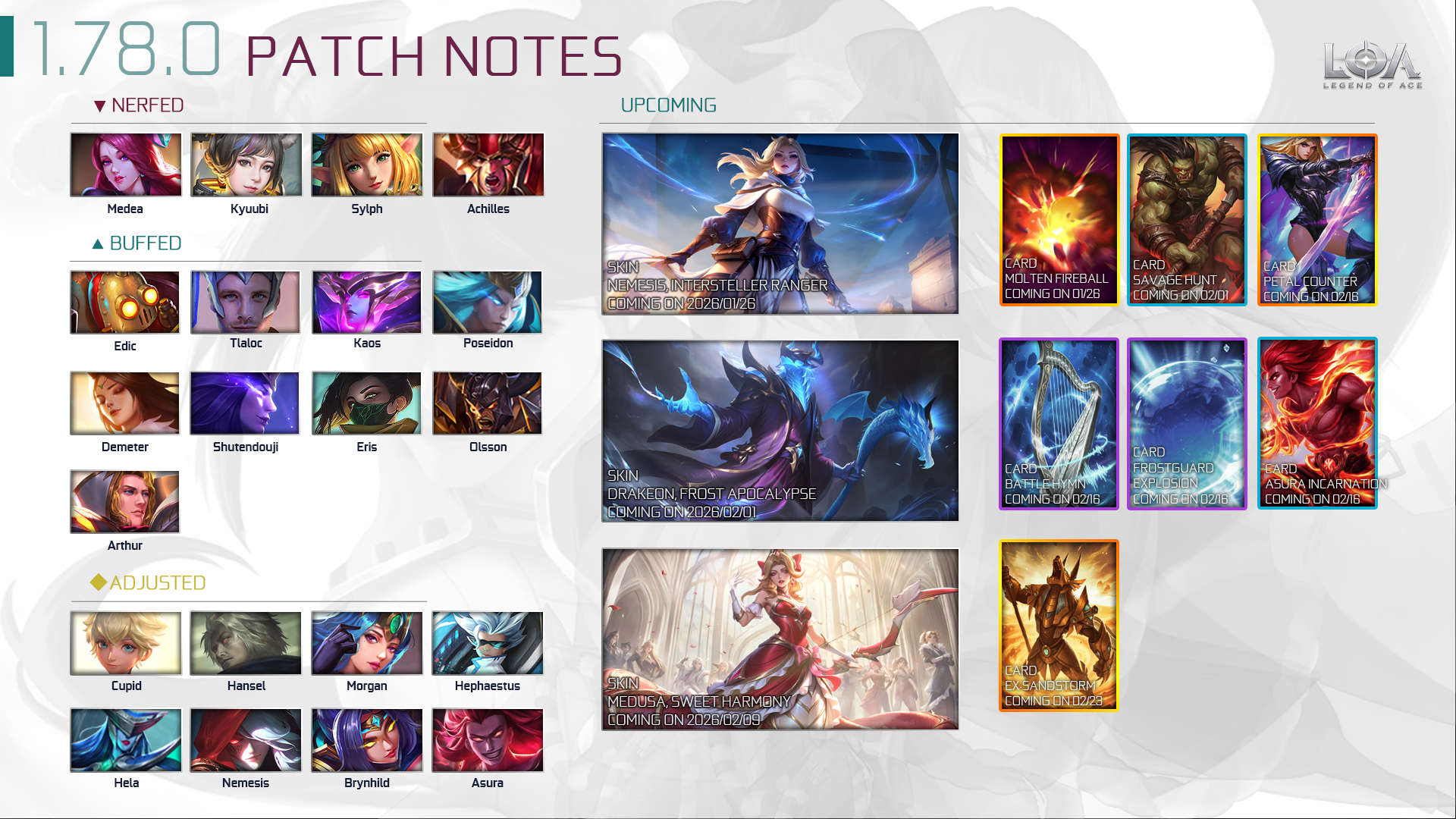 Legend of Ace - Version Update Preview | Coming Soon! An... | Facebook
