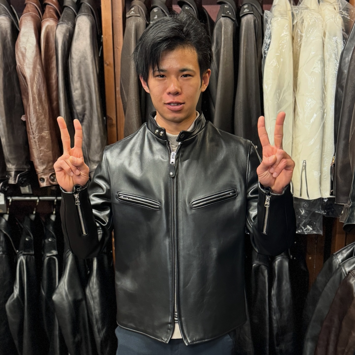schott 641XX 60'S STAND RIDERS BLACK お買い上げいただきまして