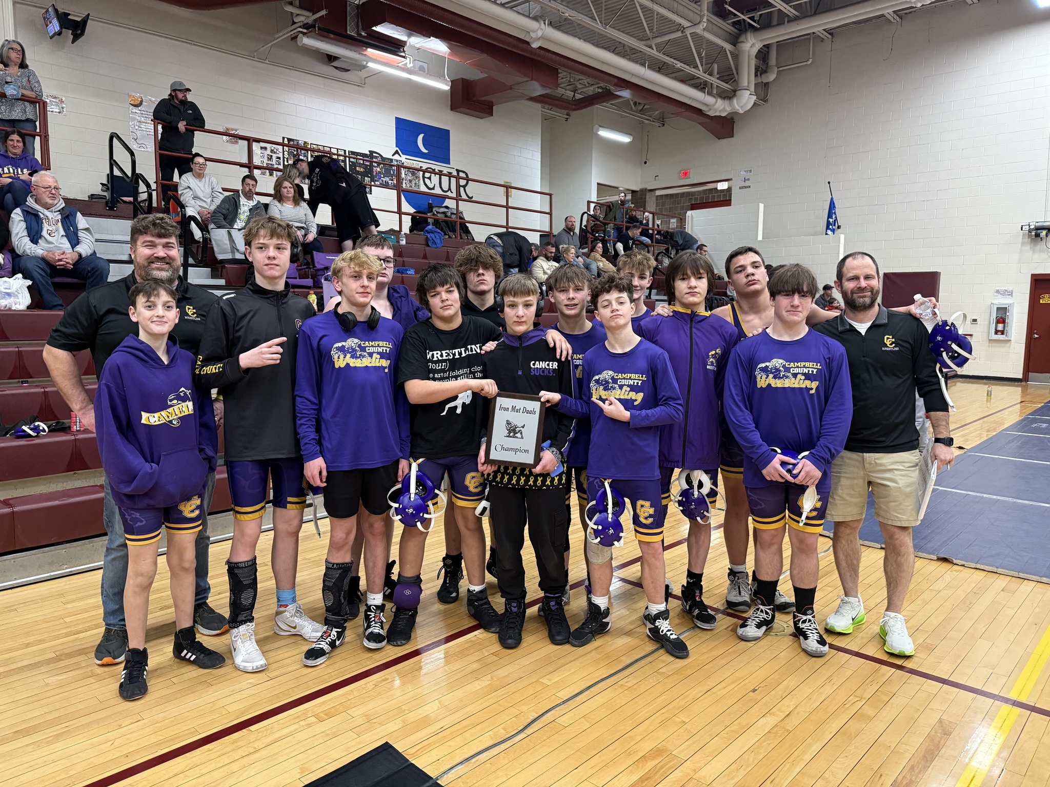 Campbell - Congratulations to the CCMS Wrestlers on winning the Iron ...