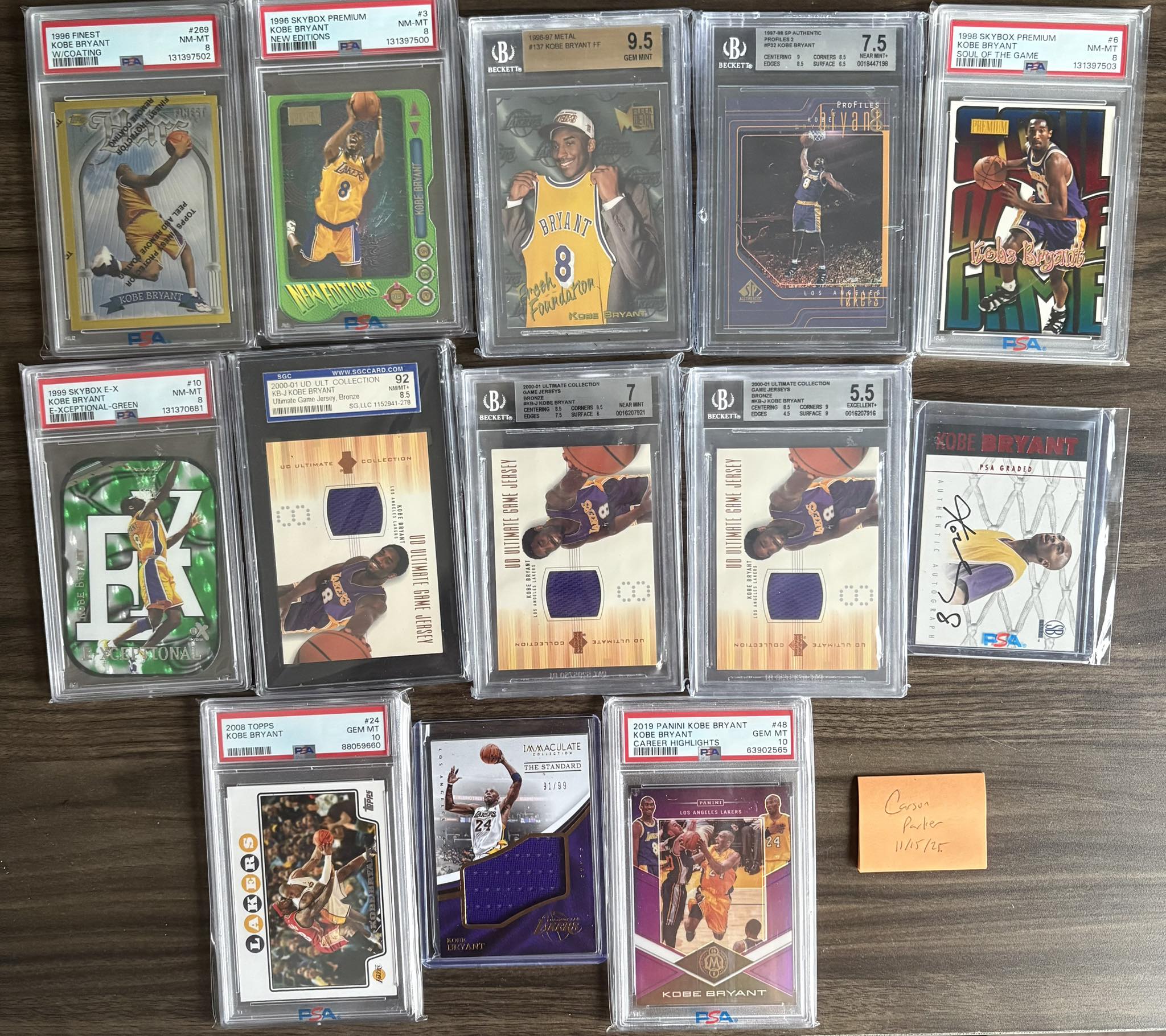 Kobe Bryant card sells for record price at Goldin