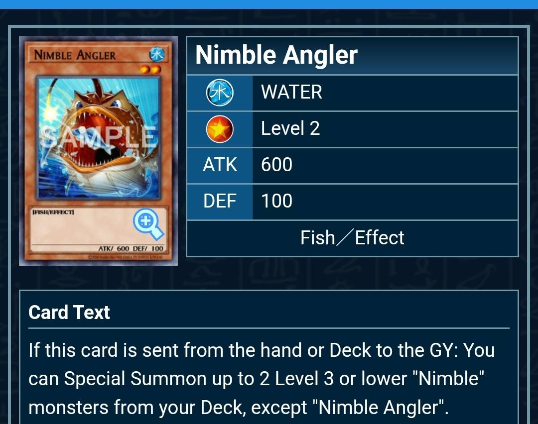 nimble yugioh cards Yu-Gi-Oh! - Momonga (DLG1-EN072) - Dark Legends - Unlimited Edition All cards will be carefully packed for safe transit Does Nimble Angler effect count
