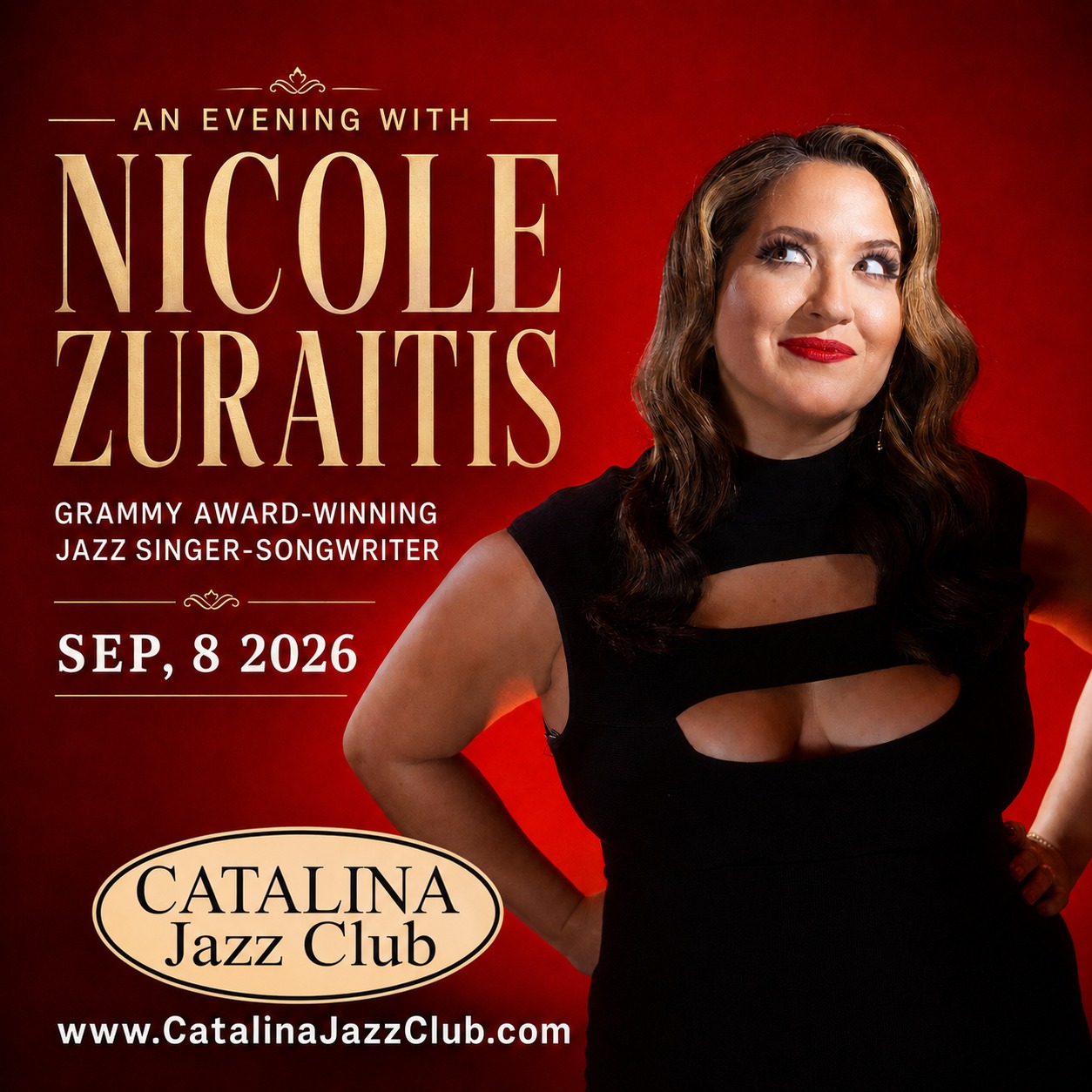【海外プログラム】カスリーン・フェリア　コンサート・プログラム Grammy-winning jazz singer Nicole Zuraitis at Catalina Jazz Club