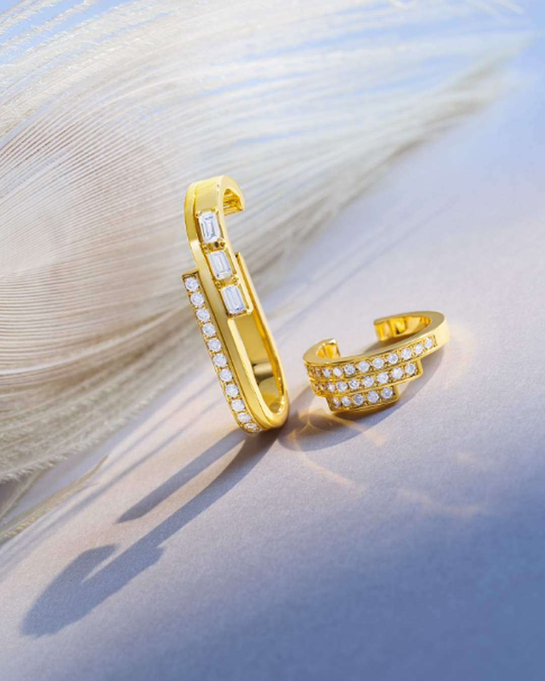 AHKAH - ≪EARRINGS≫ 繊細なモチーフをアシンメトリーで組み合わせて