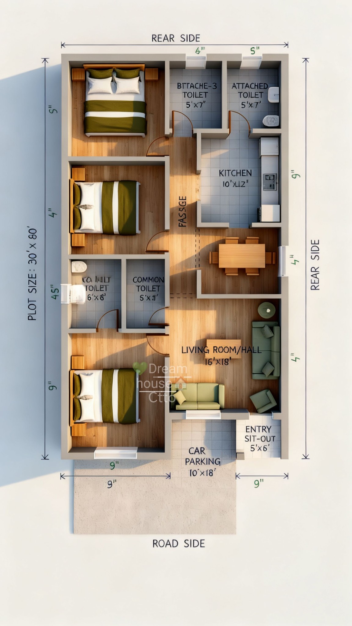 Dream House - 🌿 stunning 3 bedrooms home plan ideas... | Facebook