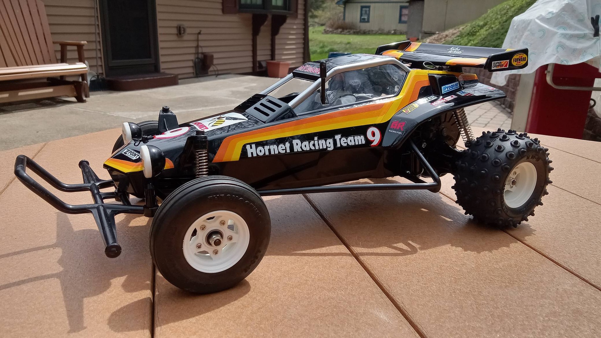 さき Restored Tamiya Hornet RC car from the 90's
