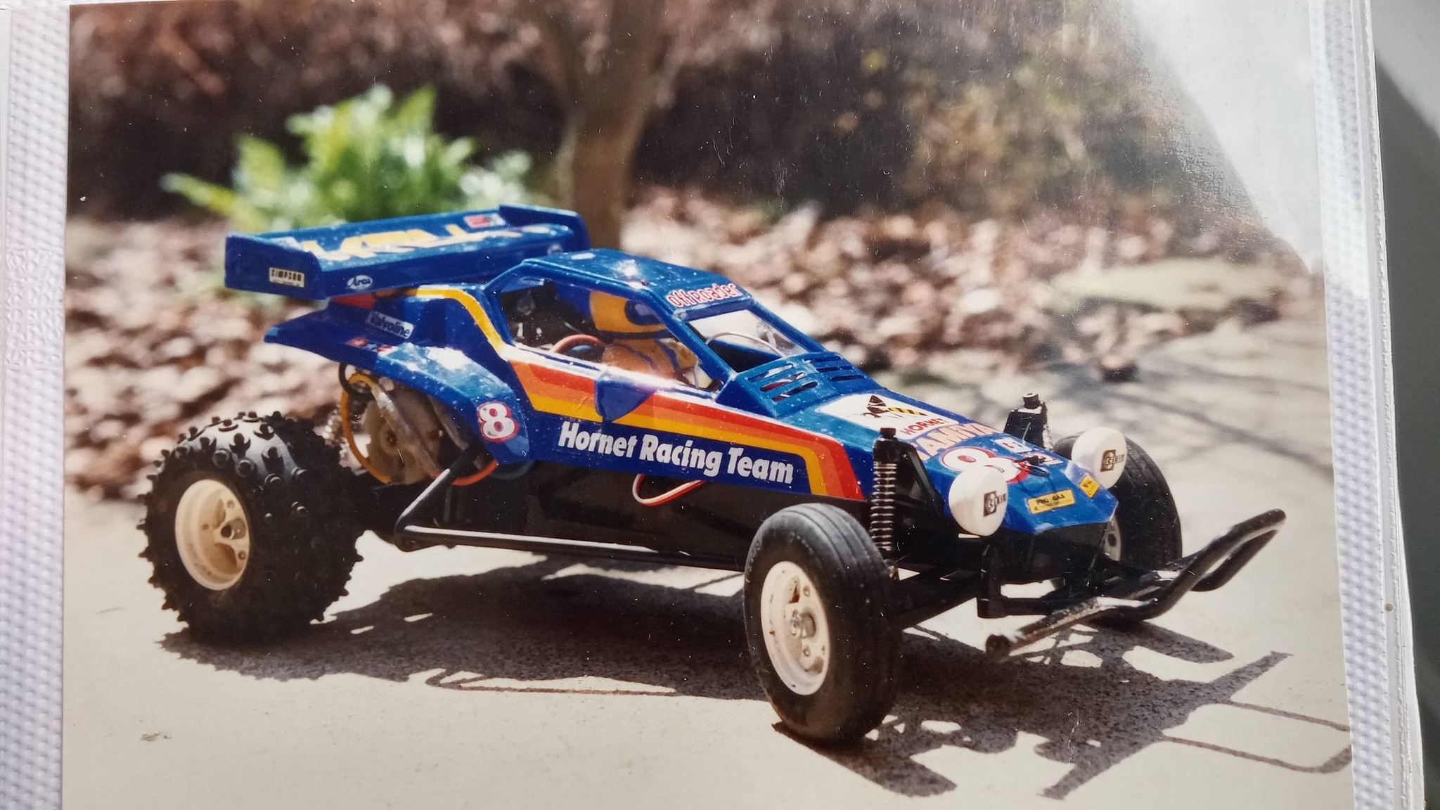 さき Restored Tamiya Hornet RC car from the 90's