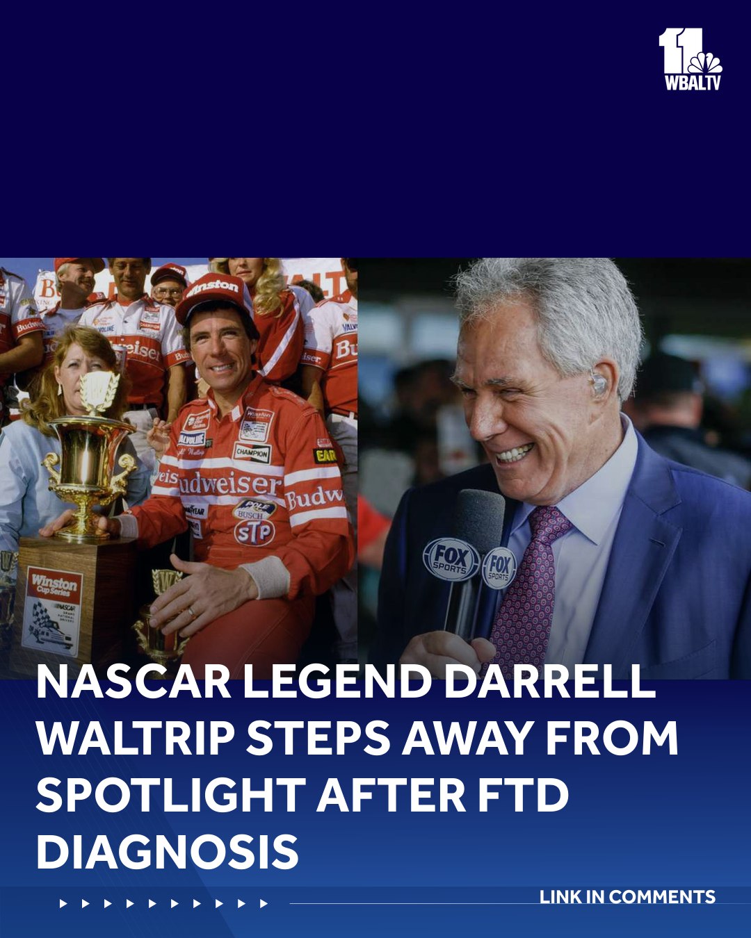 NASCAR legend Darrell Waltrip is stepping away from the public eye