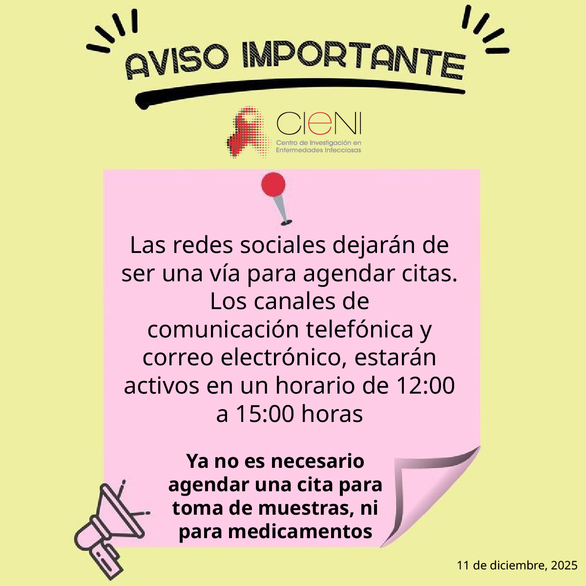 Centro - Estimada comunidad de pacientes: Les recordamos que podrán ...