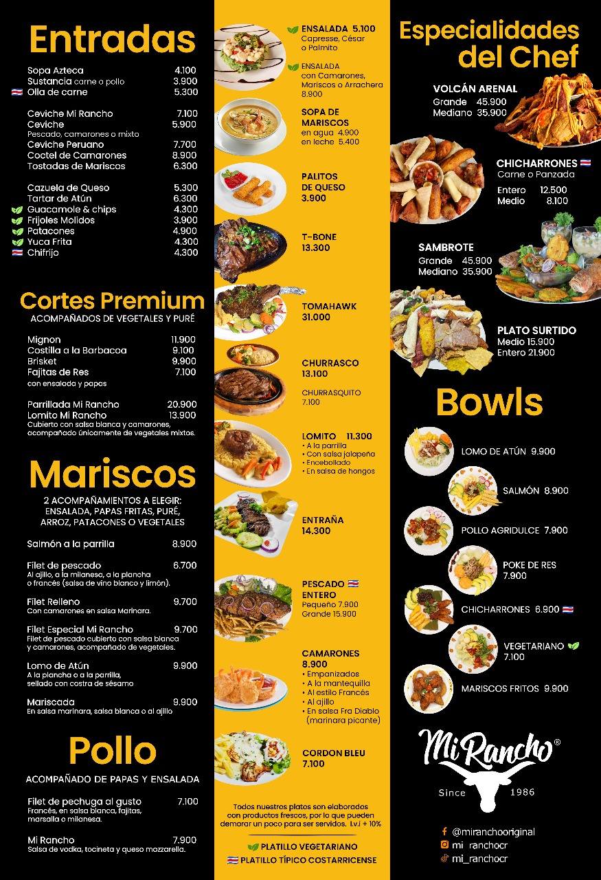 MI Rancho - 🤩🤩 Presentamos nuestro NUEVO MENÚ 🤩🤩 | Facebook