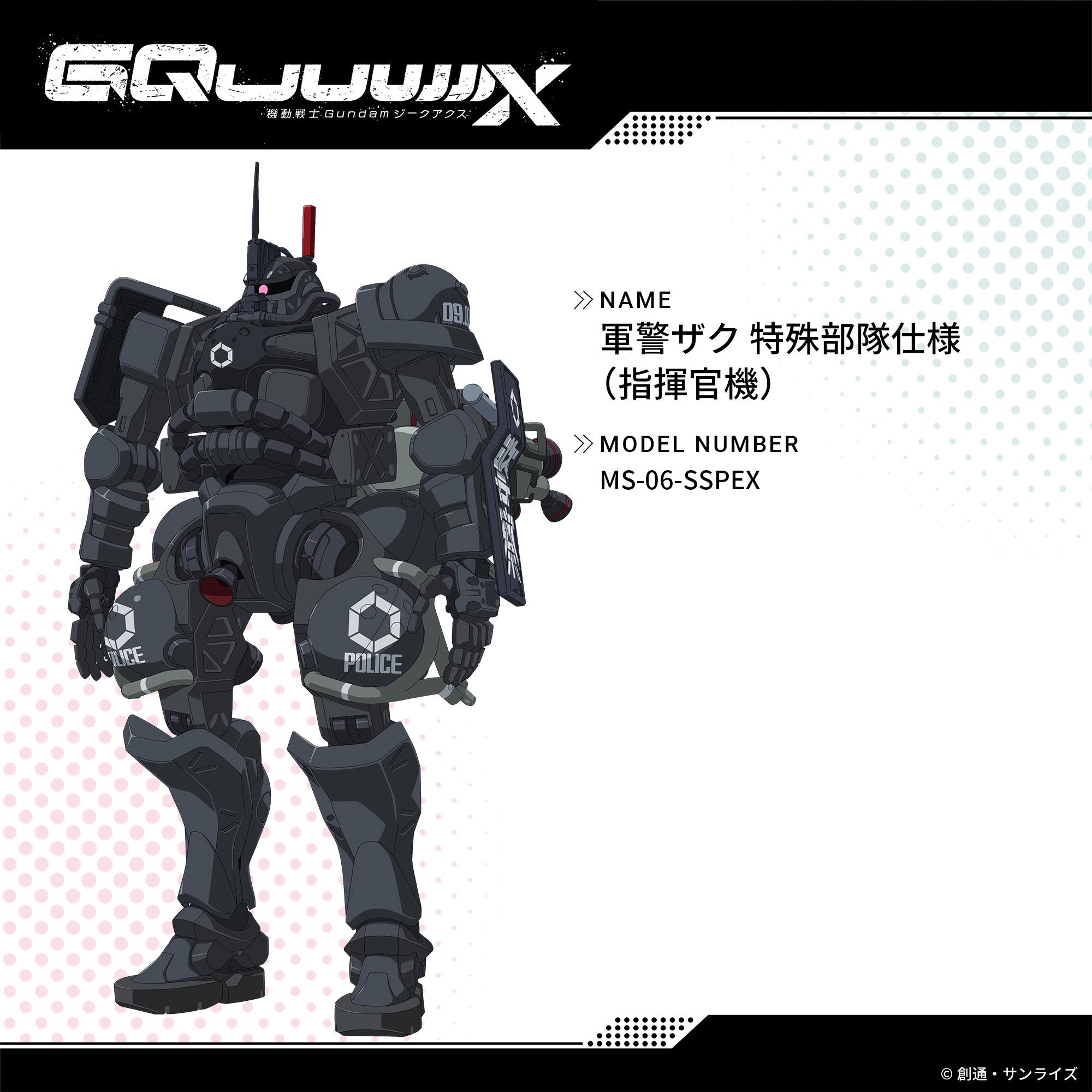 Gundam News - MS-06-SSPEX Police Zaku, Armored RRU... | Facebook