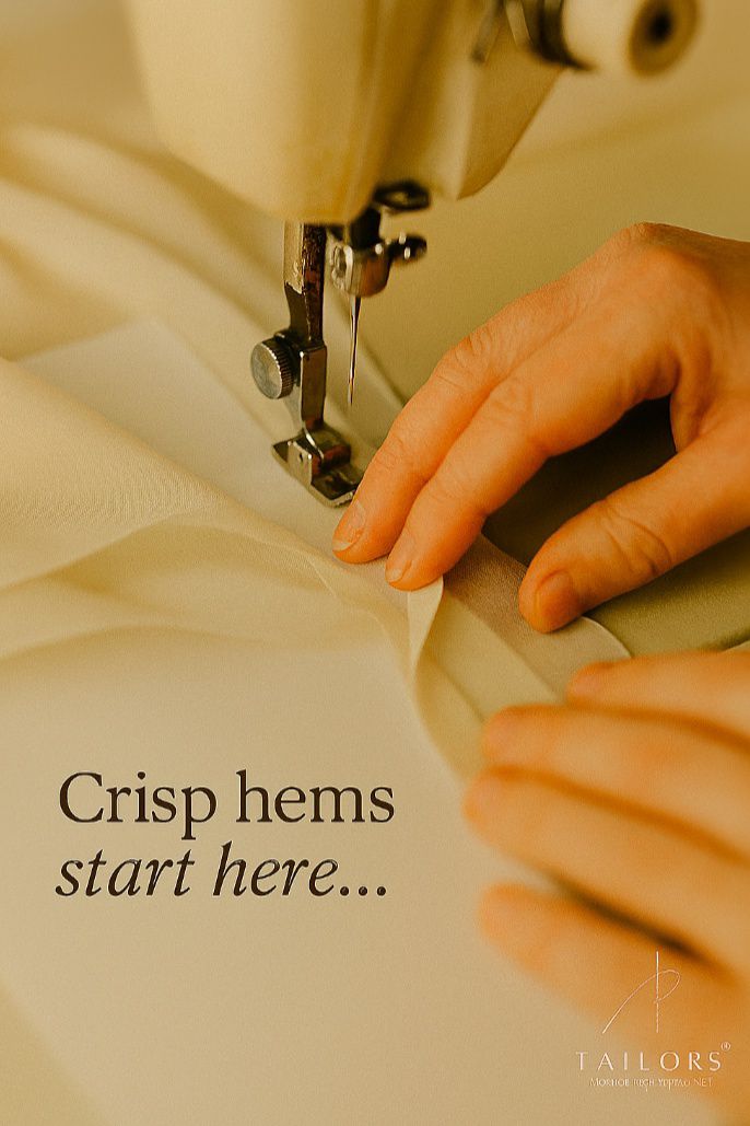 How to achieve an even hem when sewing chiffon