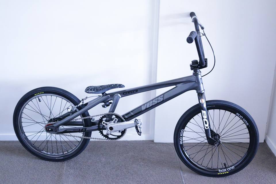 Yess BMX World Cup frame with Reach fork in super chrome