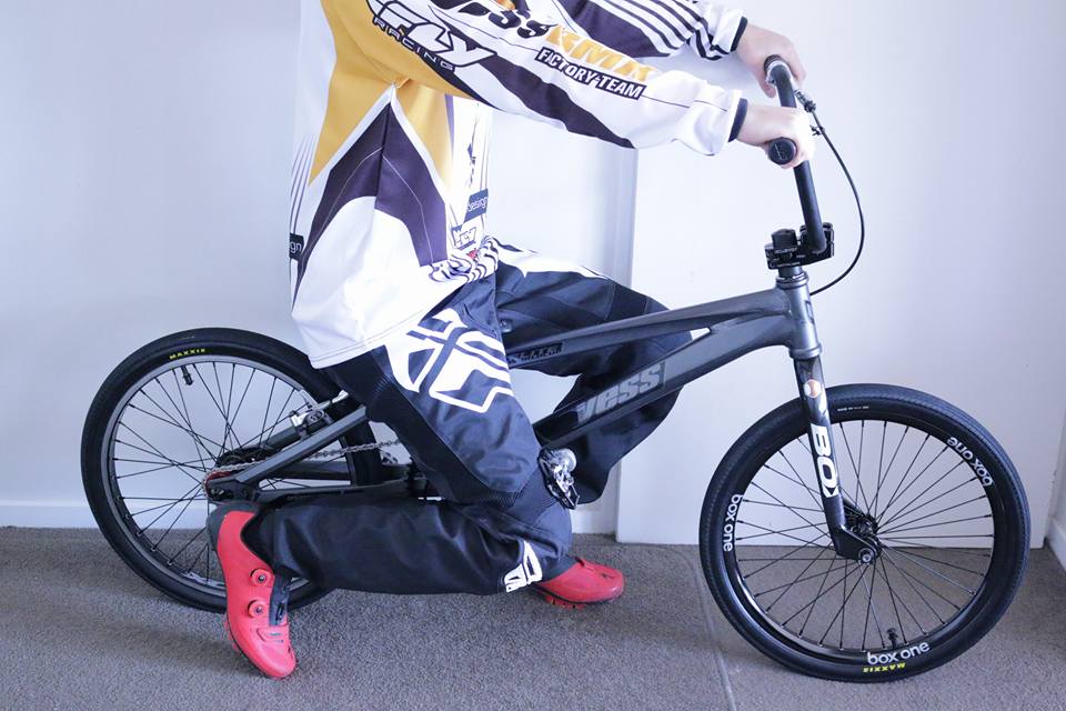 Yess BMX World Cup frame with Reach fork in super chrome