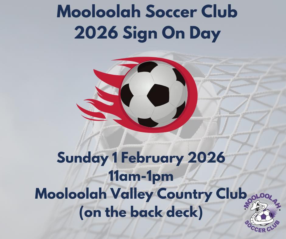 Mooloolah - ‼️Save the date ! Sign on day Sunday 1 February 2026 Head ...